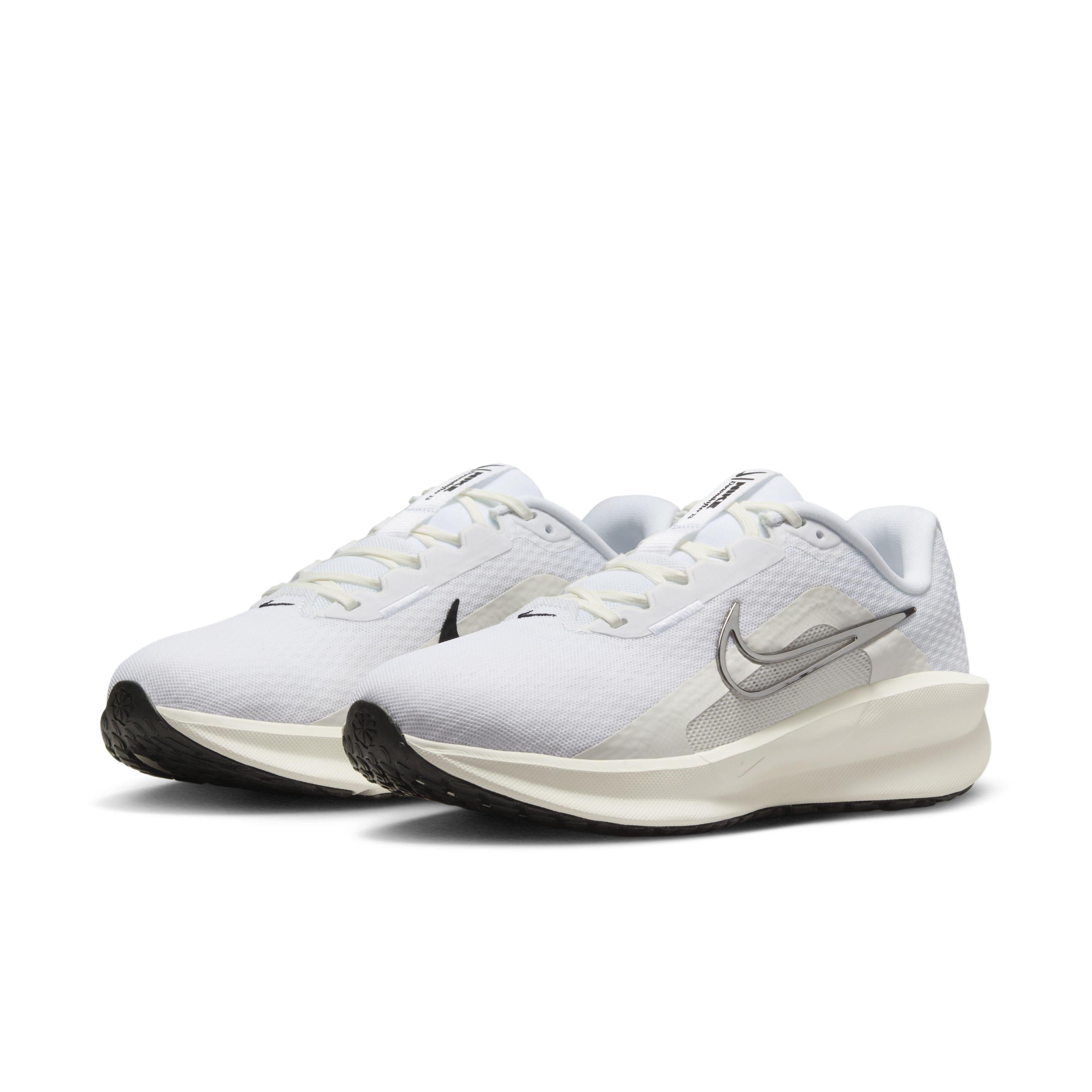 Nike Downshifter 13 "White/Platinum Tint/White" Women's Wide Running Shoe - WHITE/PLATINUM/WHITE Thumbnail View 3