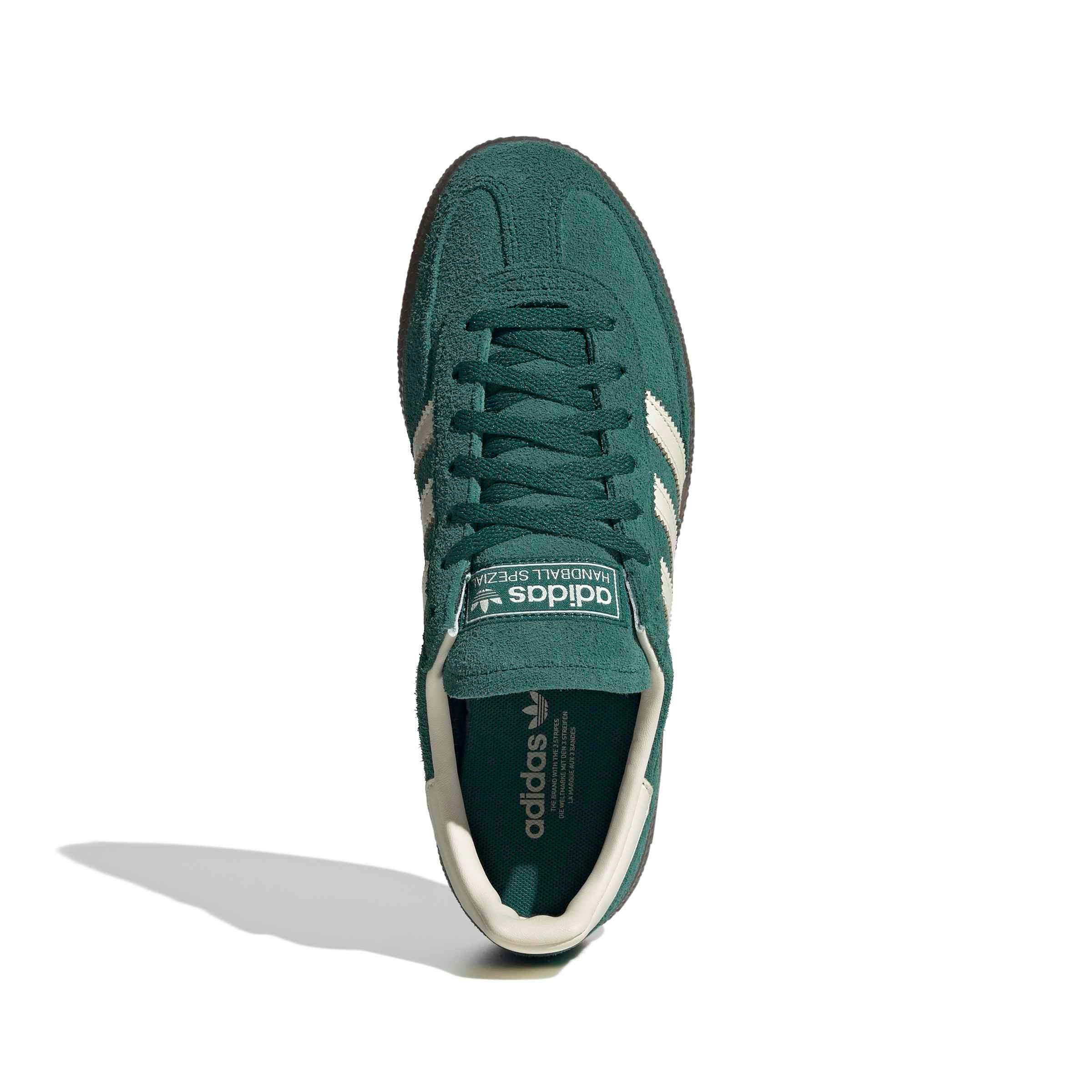 adidas Originals Handball Spezial "Collegiate Green/Cream White/Gum 5" Women's Shoe - GREEN/CREAM/GUM Thumbnail View 5