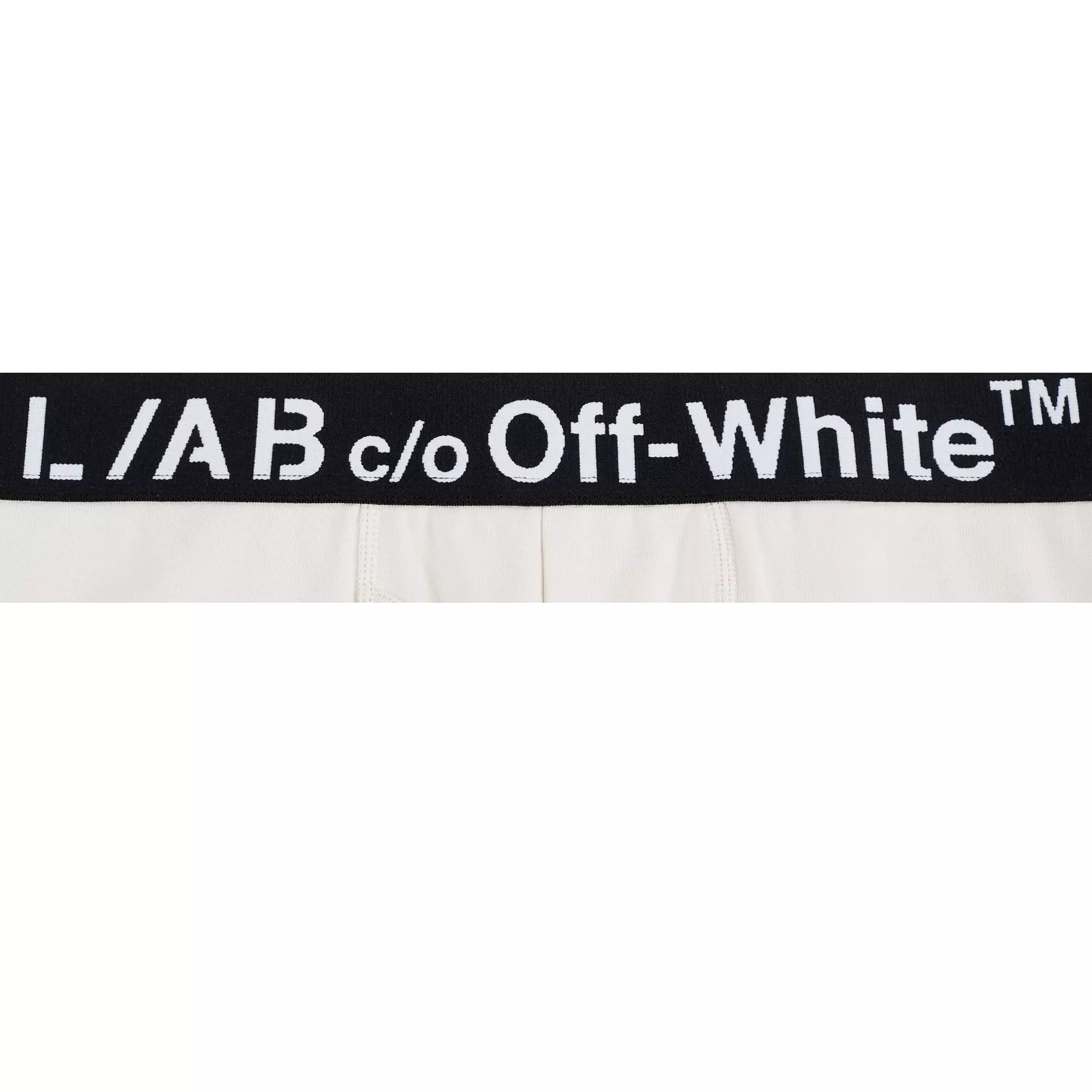 L/AB c/o Off-White Men's Horizontal Logo 6" Boxer Briefs With Fly (3 Pack) - Marshmallow/Birch/Grey - MARSHMALLOW/BIRCH/GREY