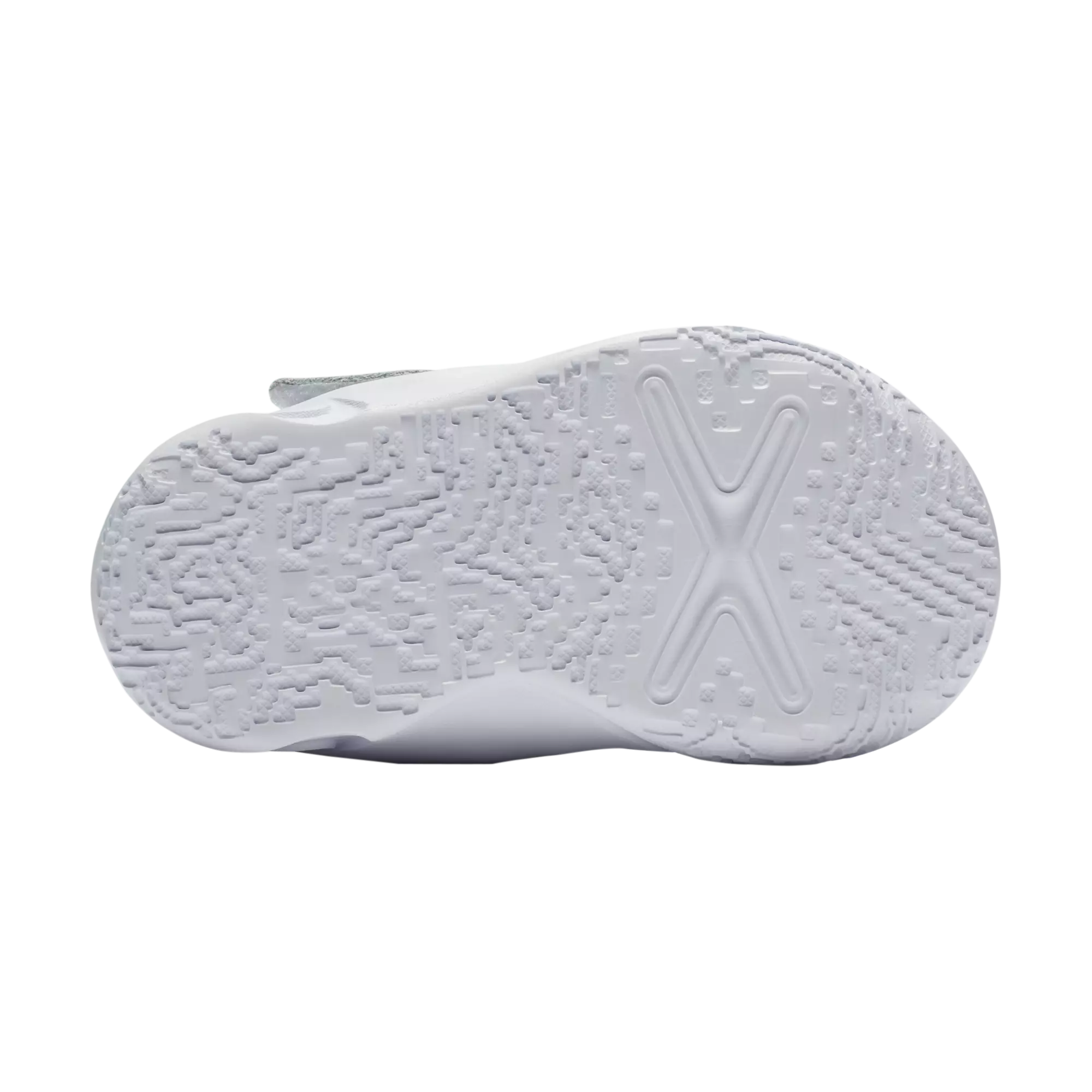 Nike Team Hustle D 10 "White/Metallic Silver/Volt/Photon Dust" Infant Boys' Basketball Shoe - WHITE