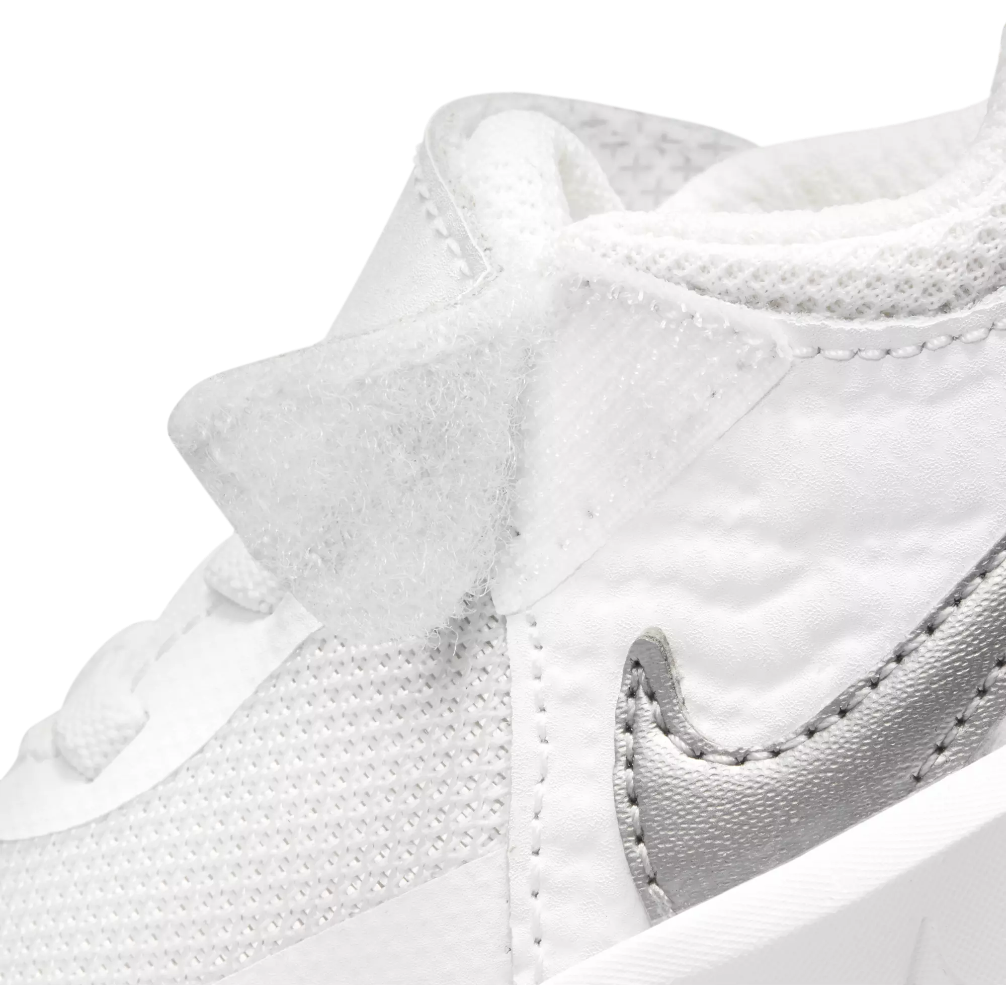 Nike Team Hustle D 10 "White/Metallic Silver/Volt/Photon Dust" Infant Boys' Basketball Shoe - WHITE