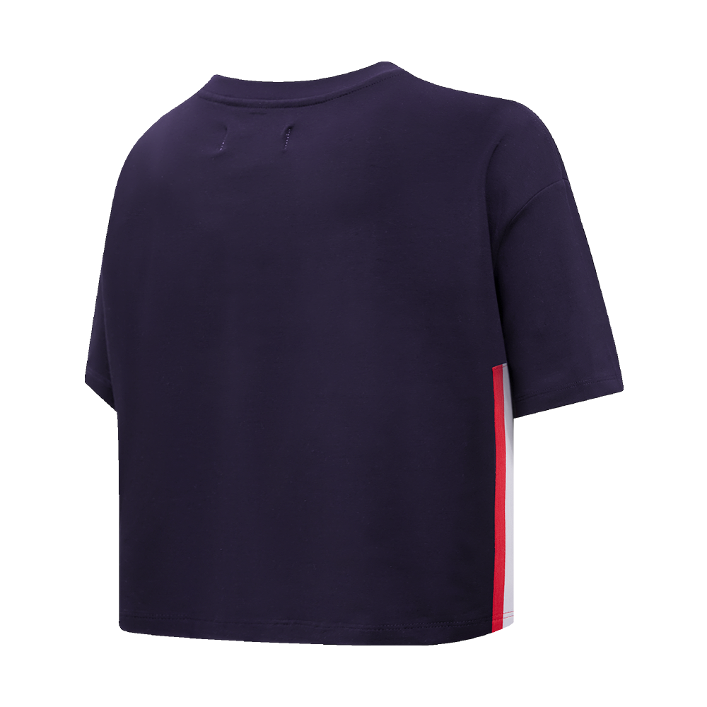 Pro Standard Women's Boston Red Sox Retro Classic Boxy Tee - Navy - NAVY Thumbnail View 4