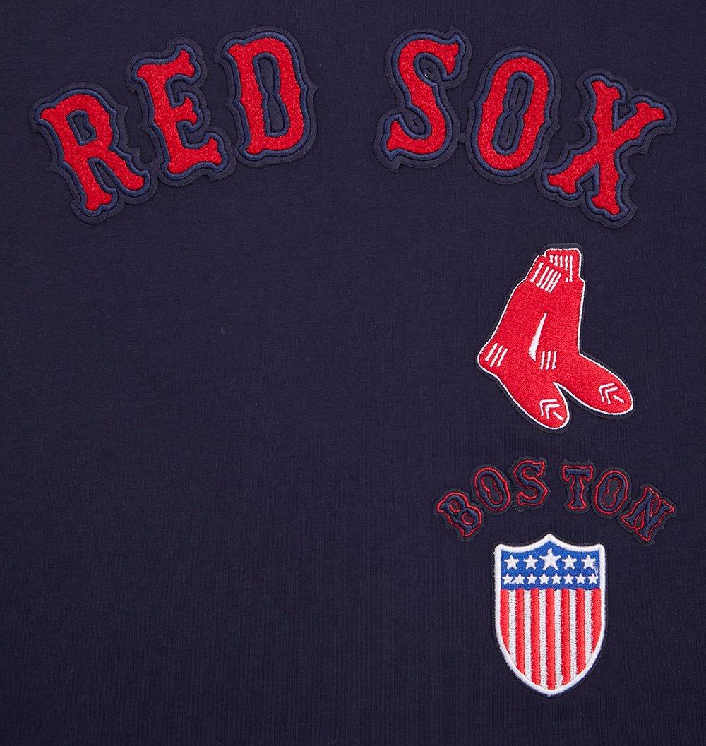 Pro Standard Women's Boston Red Sox Retro Classic Boxy Tee - Navy - NAVY Thumbnail View 5