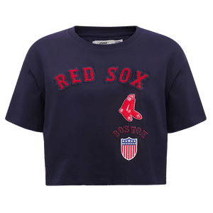 Pro Standard Women's Boston Red Sox Retro Classic Boxy Tee - Navy