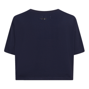 Pro Standard Women's Chicago Cubs Retro Classic Boxy Tee - Navy