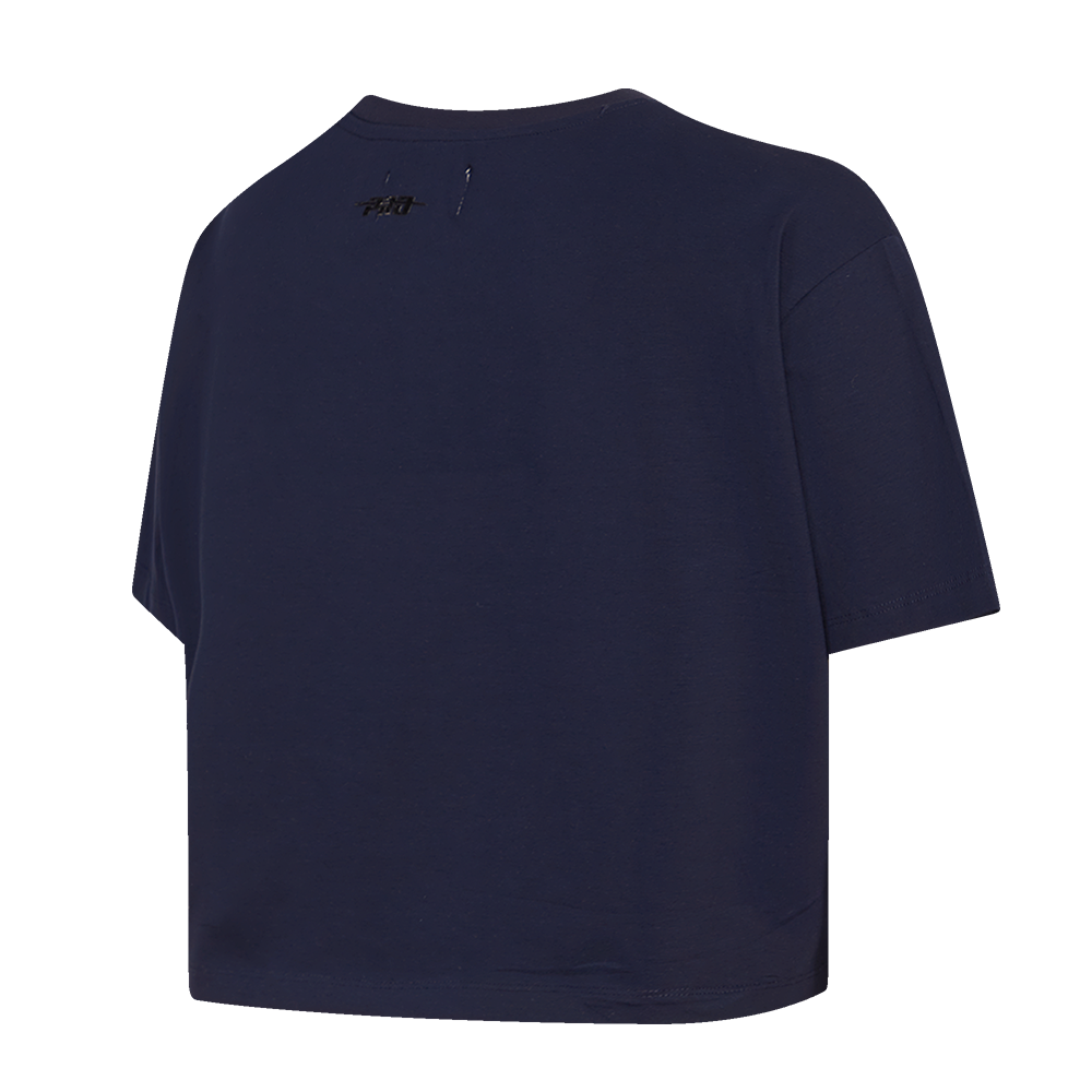 Pro Standard Women's Chicago Cubs Retro Classic Boxy Tee - Navy - NAVY Thumbnail View 4