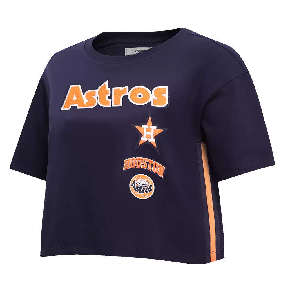 Pro Standard Women's Houston Astros Retro Classic Boxy Tee - Navy - NAVY