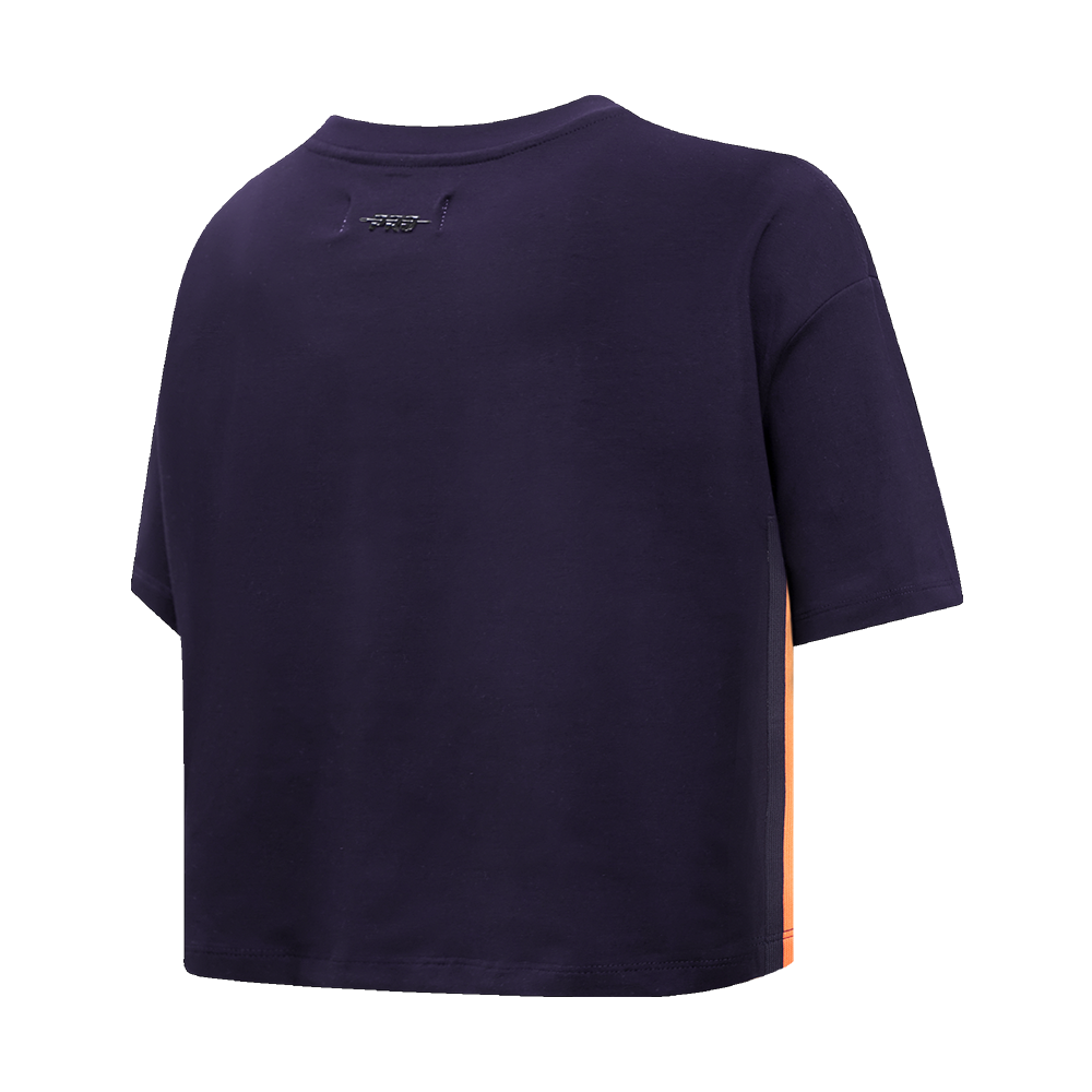 Pro Standard Women's Houston Astros Retro Classic Boxy Tee - Navy - NAVY Thumbnail View 4