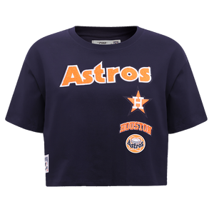 Pro Standard Women's Houston Astros Retro Classic Boxy Tee - Navy