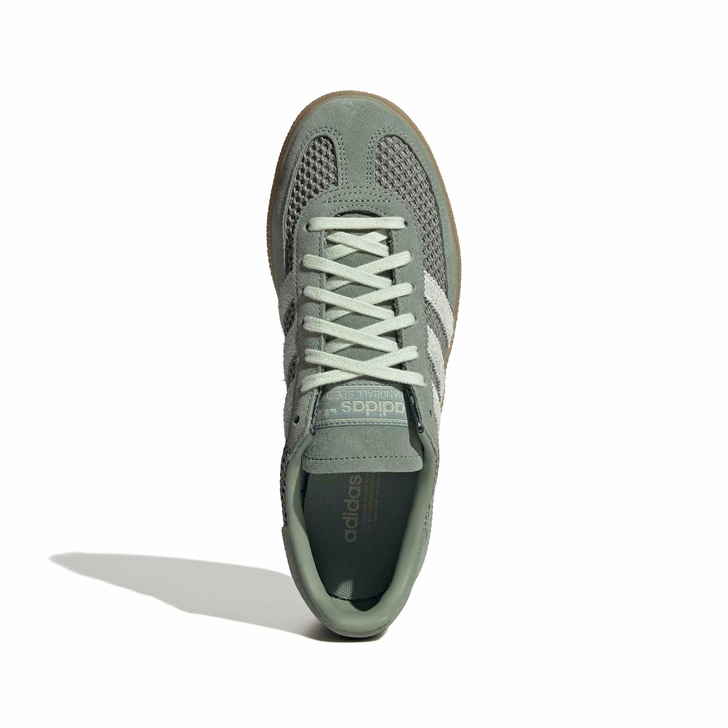 adidas Originals Handball Spezial "Silver Green/Linen Green/Gum 3" Women's Shoe - GREEN/GREEN/GUM Thumbnail View 5