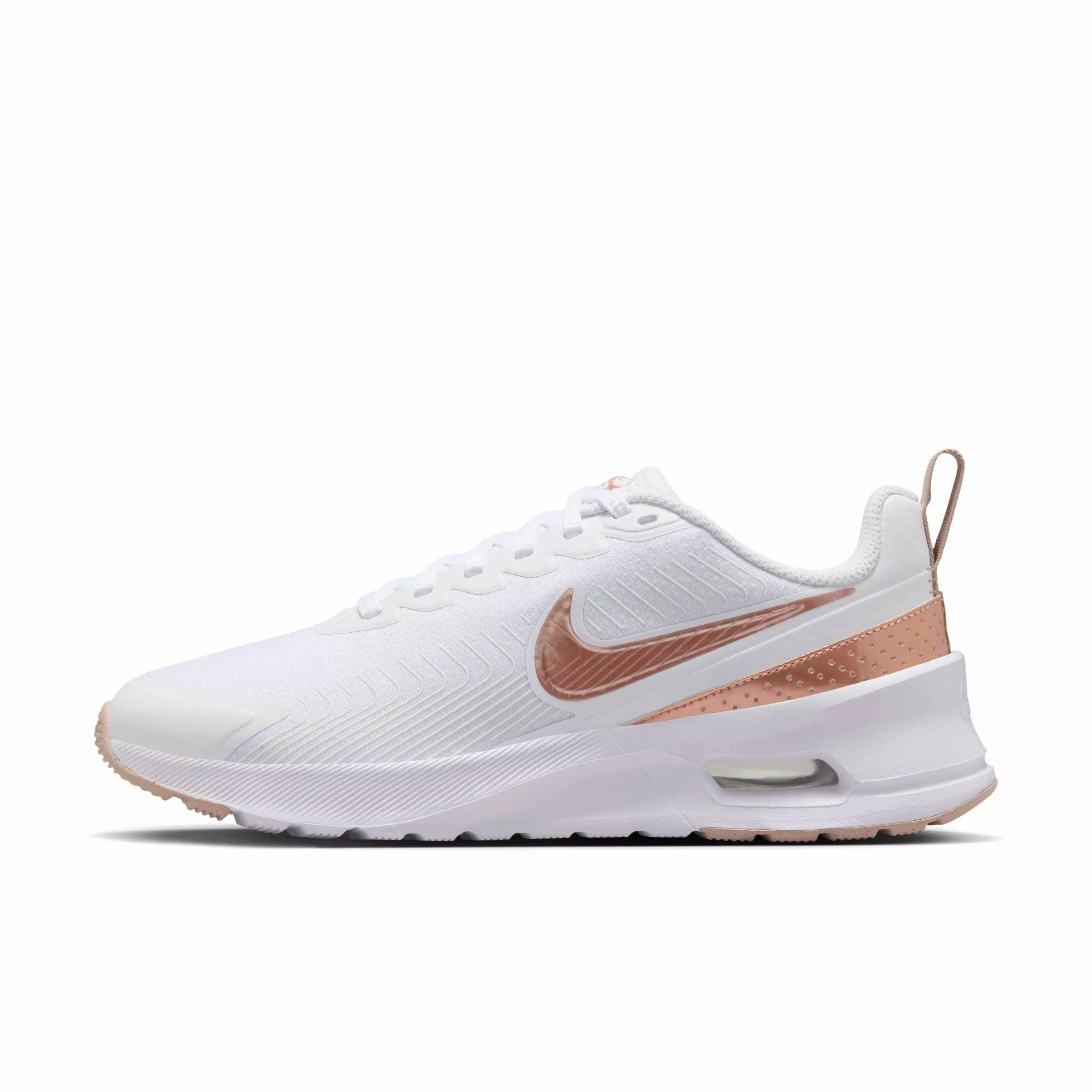 Nike Air Max Nuaxis "White/Sand/Black/Metallic Red Bronze" Women's Shoe - WHITE/SAND/BLACK/BRONZE