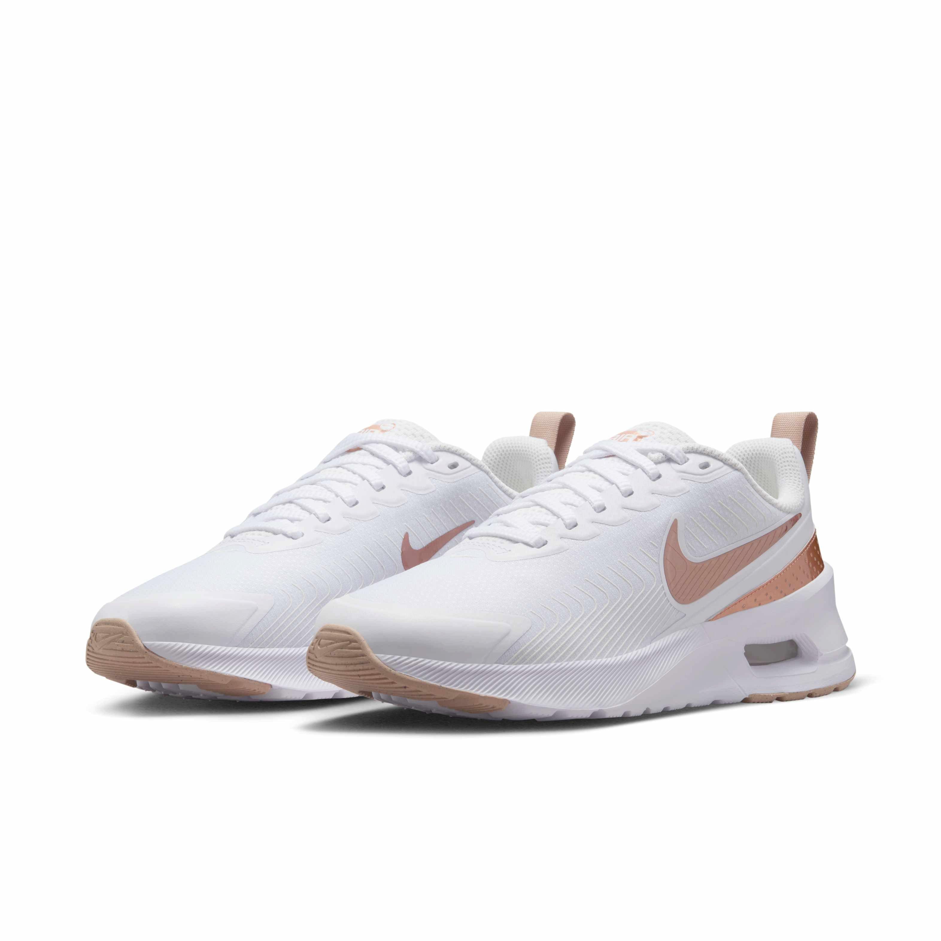 Nike Air Max Nuaxis "White/Sand/Black/Metallic Red Bronze" Women's Shoe - WHITE/SAND/BLACK/BRONZE Thumbnail View 3