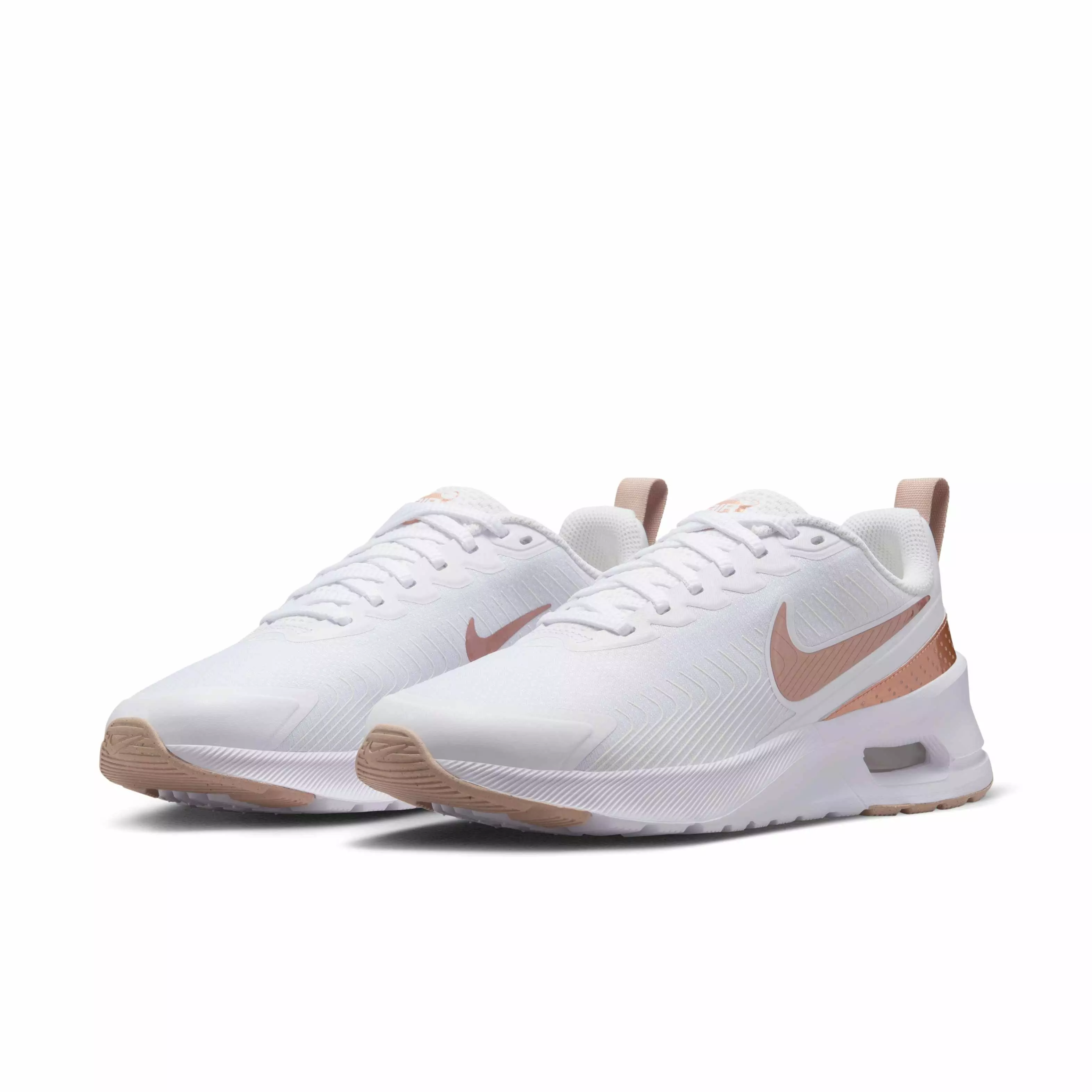 Nike Air Max Nuaxis "White/Sand/Black/Metallic Red Bronze" Women's Shoe - WHITE/SAND/BLACK/BRONZE