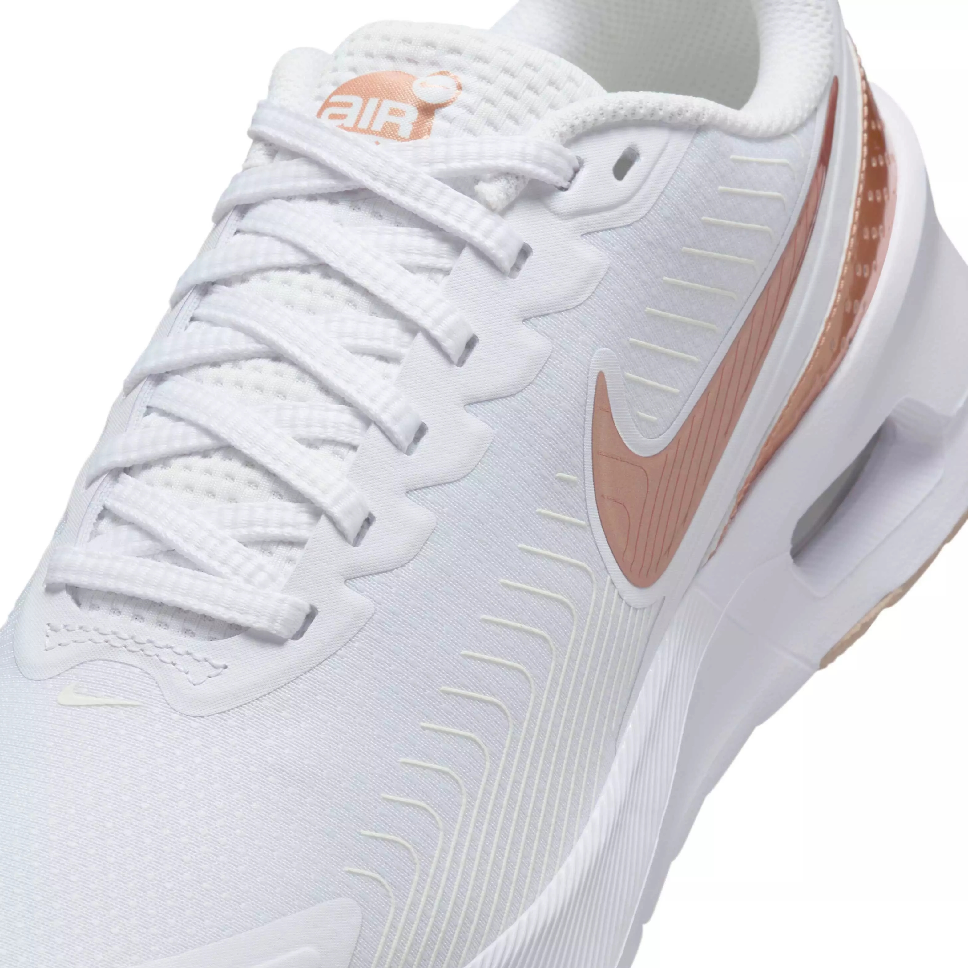 Nike Air Max Nuaxis "White/Sand/Black/Metallic Red Bronze" Women's Shoe - WHITE/SAND/BLACK/BRONZE