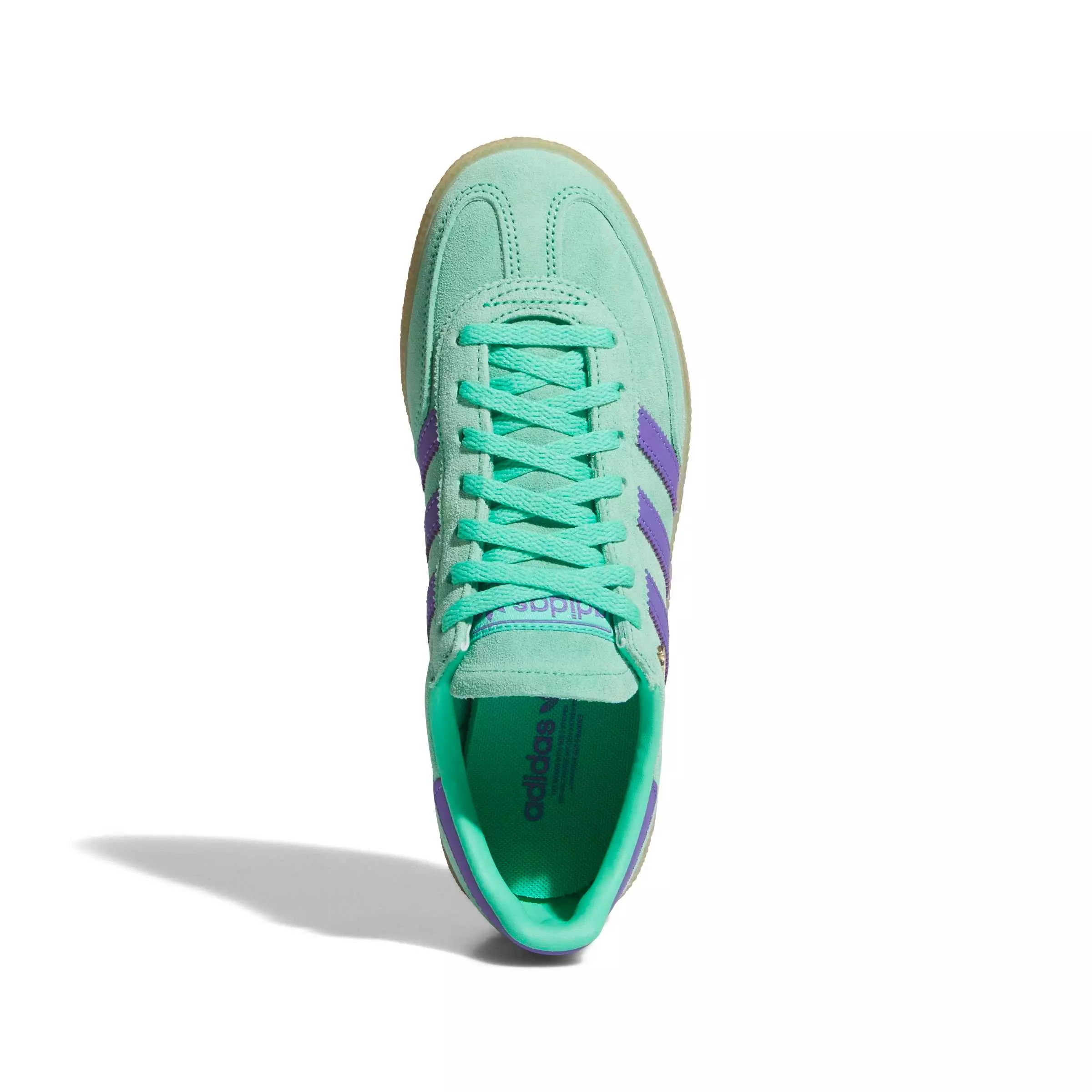 adidas Originals Handball Spezial "Hi-Res Green/Purple Rush/Gold Metallic" Women's Shoe - GREEN/PURPLE/GOLD