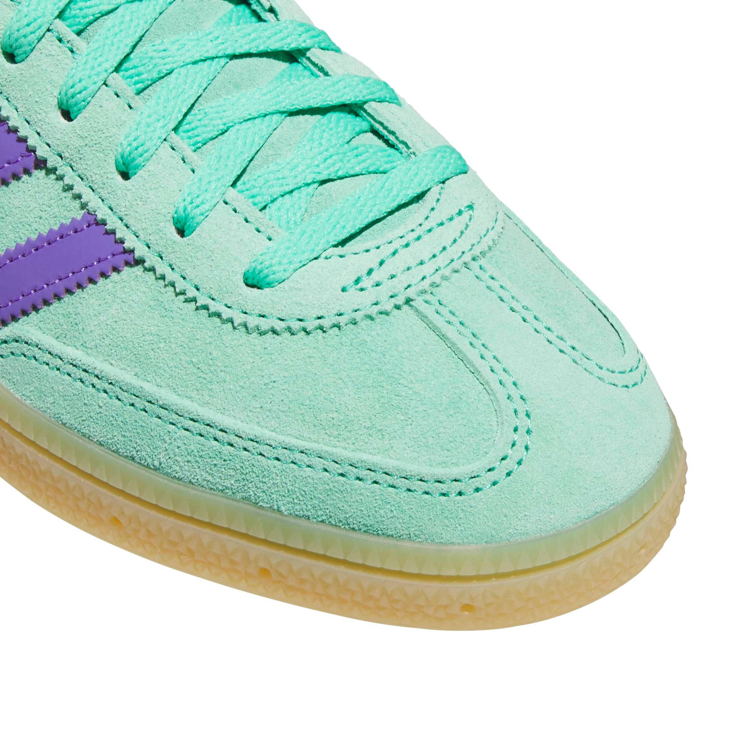 adidas Originals Handball Spezial "Hi-Res Green/Purple Rush/Gold Metallic" Women's Shoe - GREEN/PURPLE/GOLD Thumbnail View 8