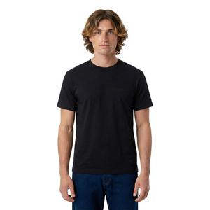 L/AB c/o Off-White Men's Horizontal Chest Logo Classic Crew Undershirt (3 Pack) - Black - BLACK