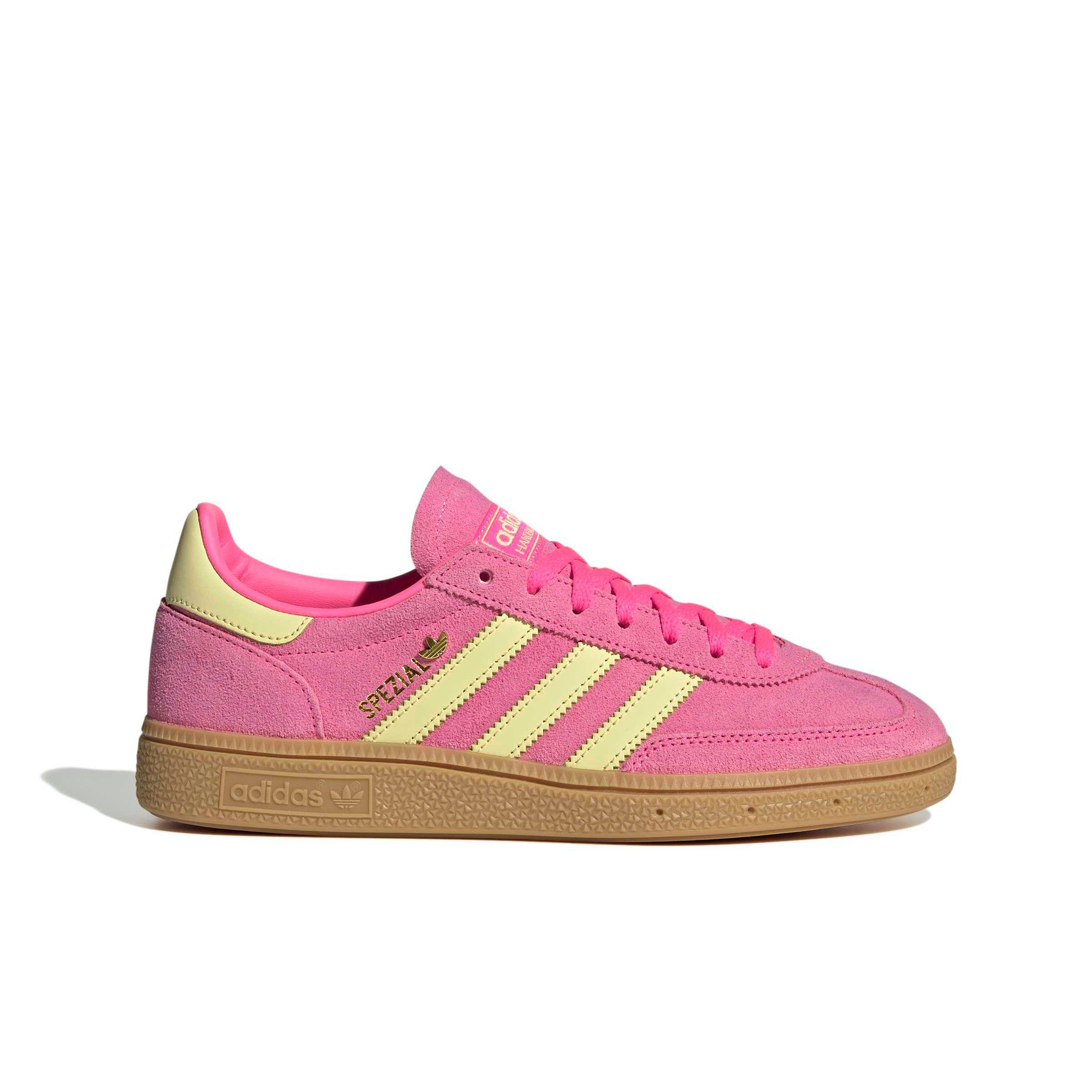 adidas Originals Handball Spezial "Lucid Pink/Almost Yellow/Gold Metallic" Women's Shoe - PINK/YELLOW/GOLD Thumbnail View 1