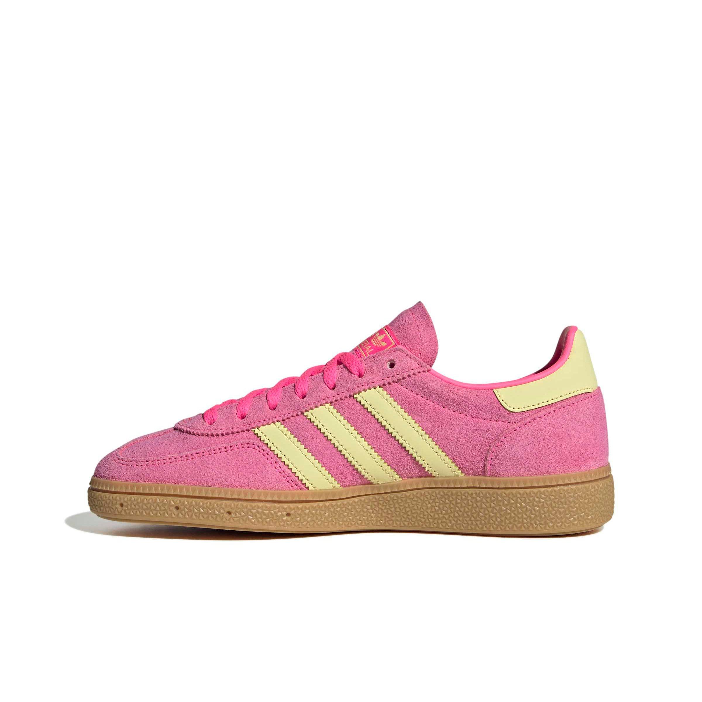 adidas Originals Handball Spezial "Lucid Pink/Almost Yellow/Gold Metallic" Women's Shoe - PINK/YELLOW/GOLD Thumbnail View 2