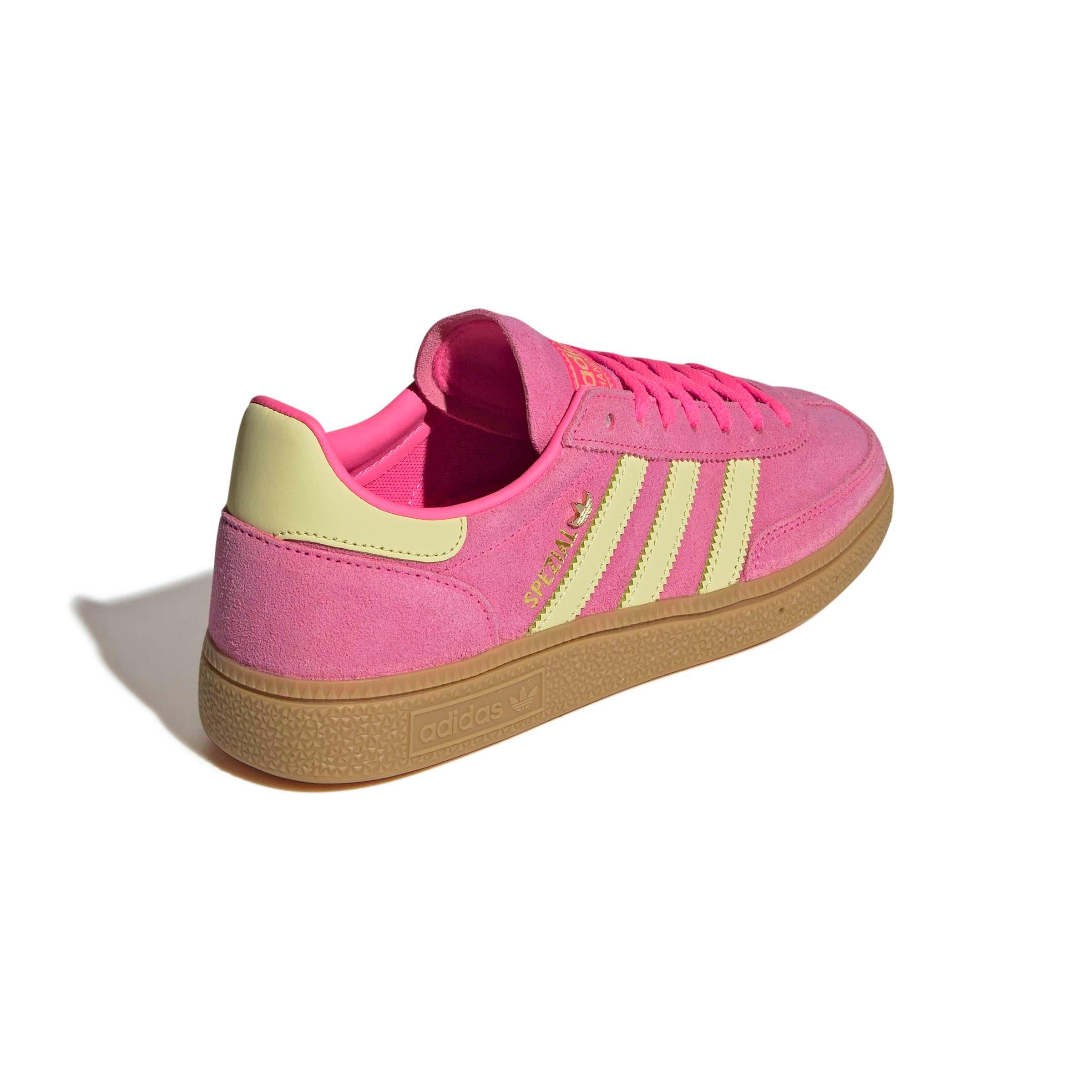 adidas Originals Handball Spezial "Lucid Pink/Almost Yellow/Gold Metallic" Women's Shoe - PINK/YELLOW/GOLD Thumbnail View 4