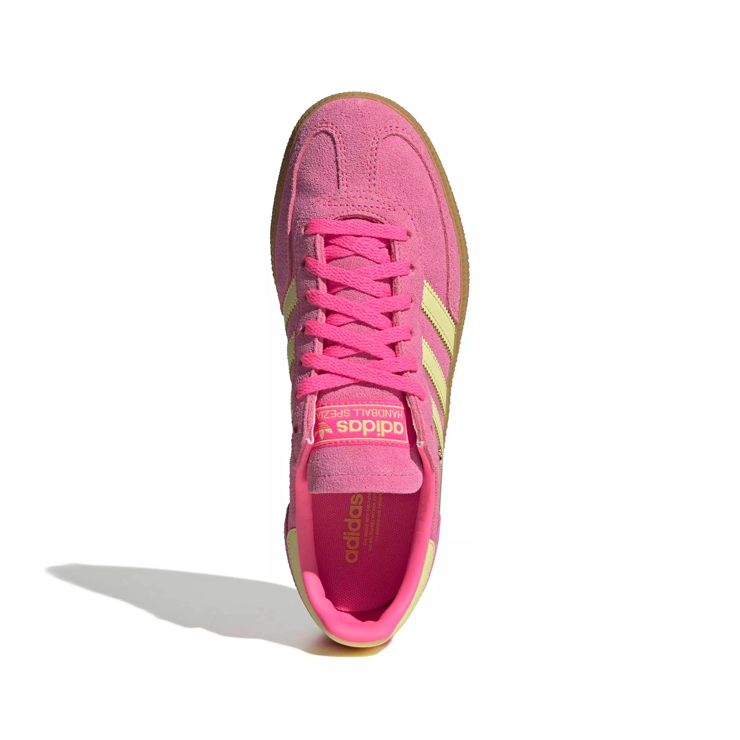 adidas Originals Handball Spezial "Lucid Pink/Almost Yellow/Gold Metallic" Women's Shoe - PINK/YELLOW/GOLD