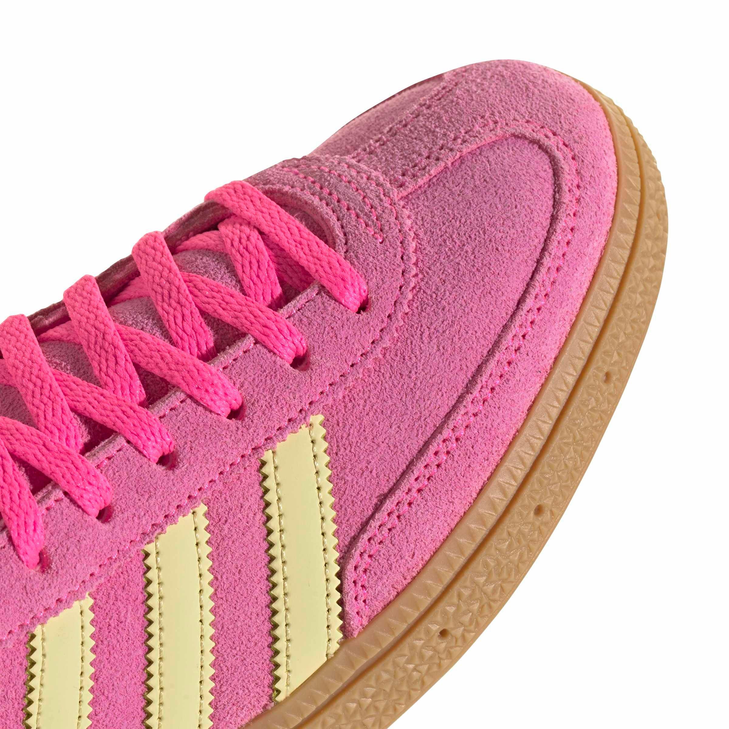 adidas Originals Handball Spezial "Lucid Pink/Almost Yellow/Gold Metallic" Women's Shoe - PINK/YELLOW/GOLD Thumbnail View 8