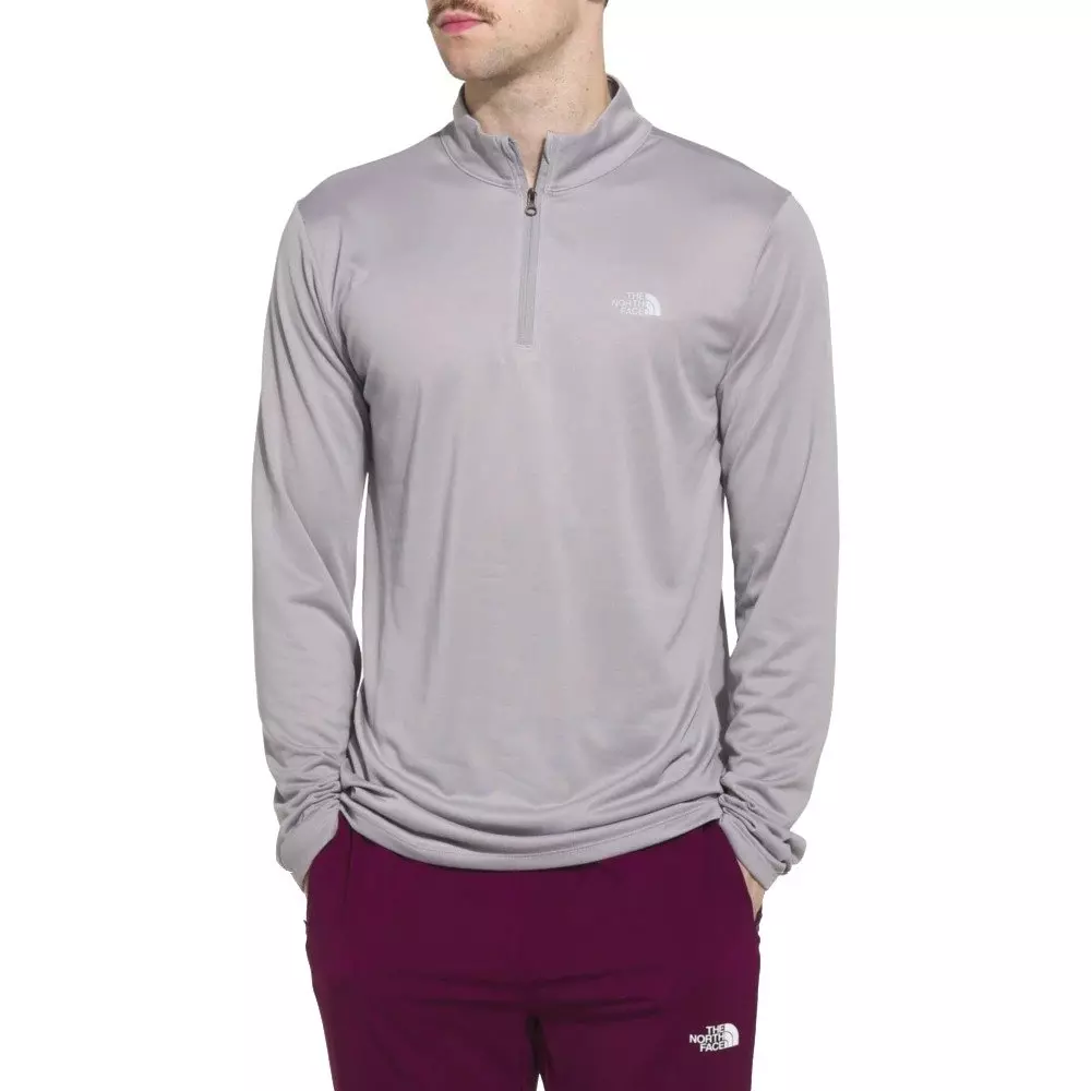 The North Face Men's Elevation Long Sleeve 1/4 Zip - GREY