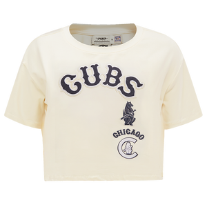 Pro Standard Women's Chicago Cubs Retro Classic Boxy Tee - Eggshell