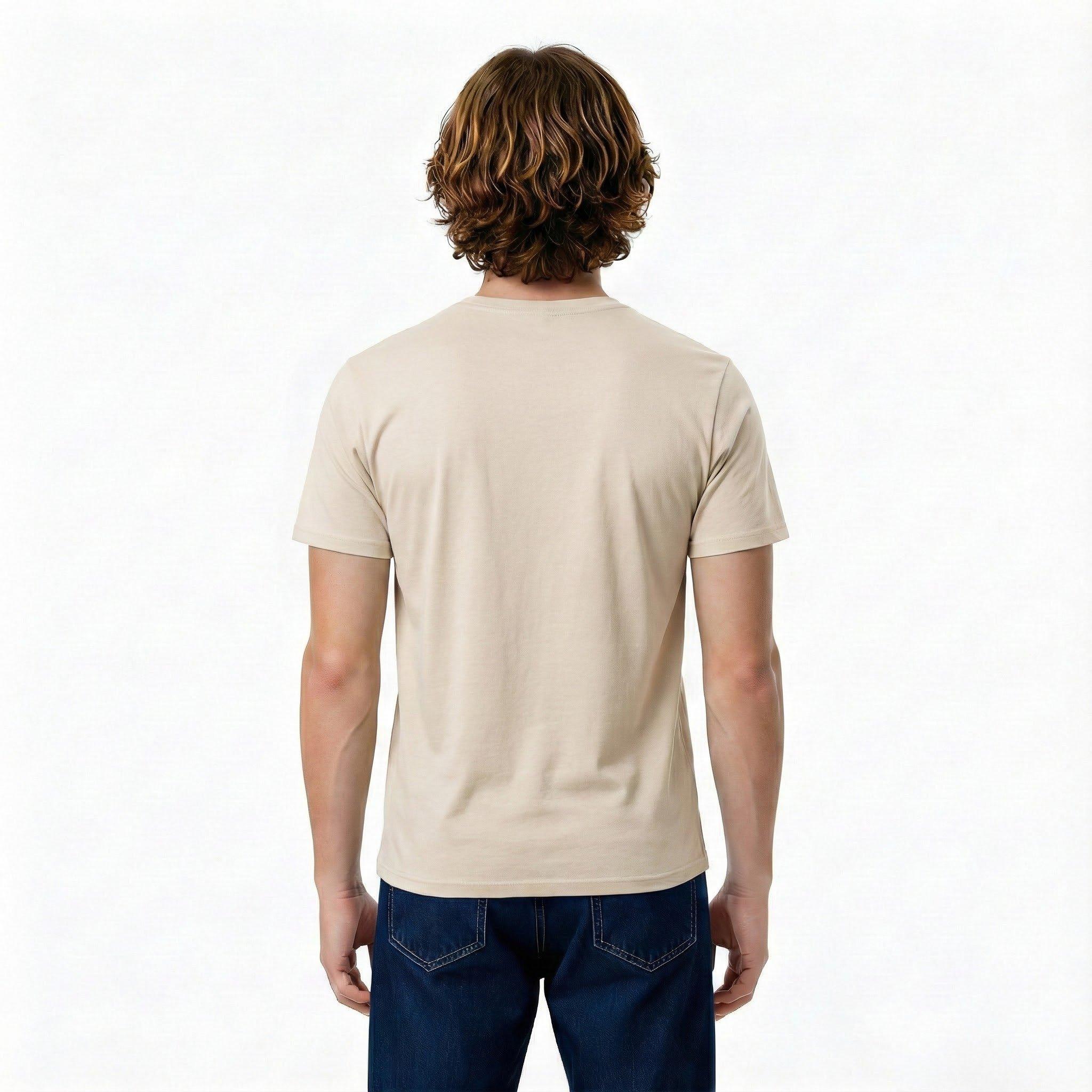 L/AB c/o Off-White Men's Horizontal Chest Logo Classic Undershirt (3 Pack) - Marshmallow/Birch/Grey - MARSHMALLOW/BIRCH/GREY