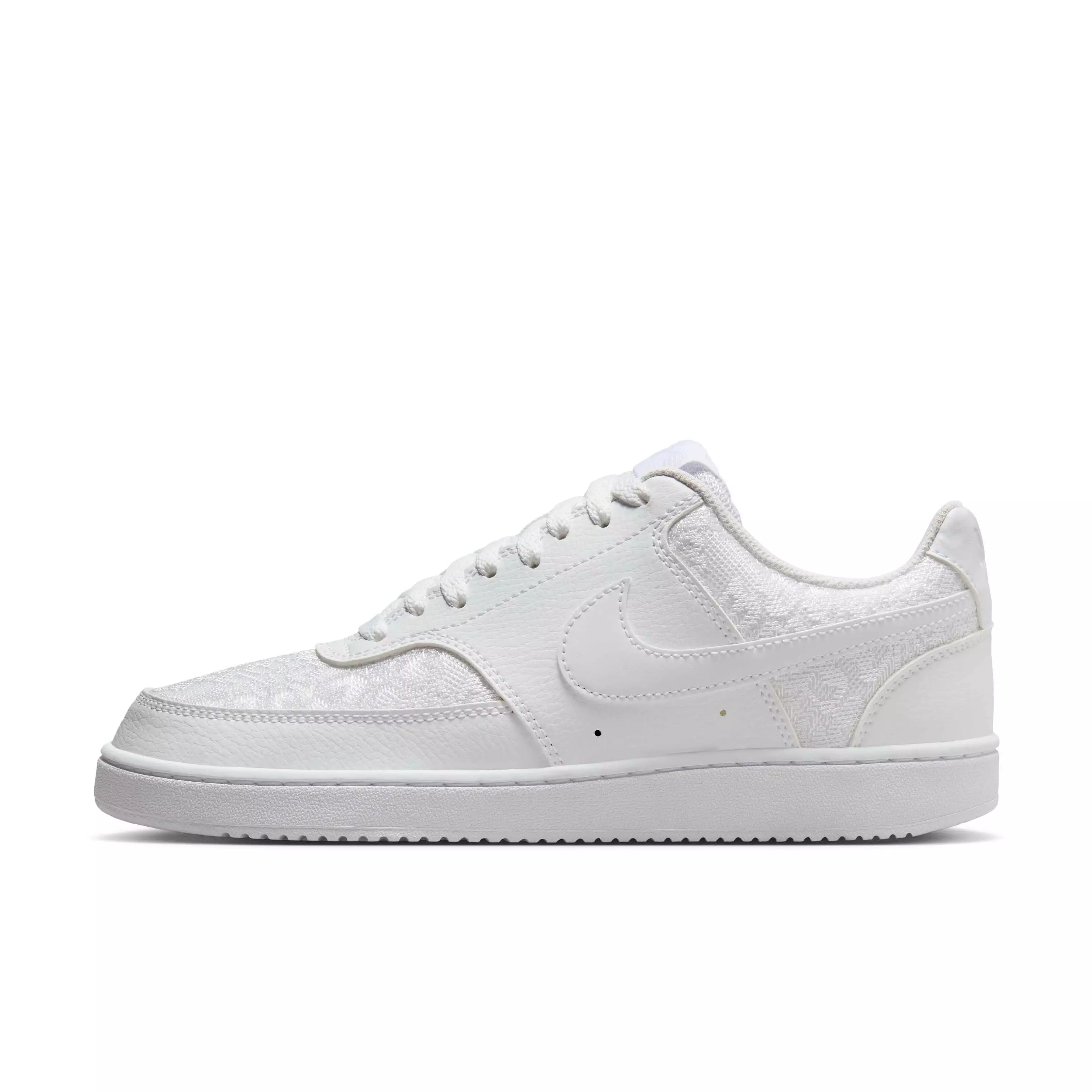 Nike Court Vision Low "White/White/White" Women's Shoe - WHITE/WHITE/WHITE