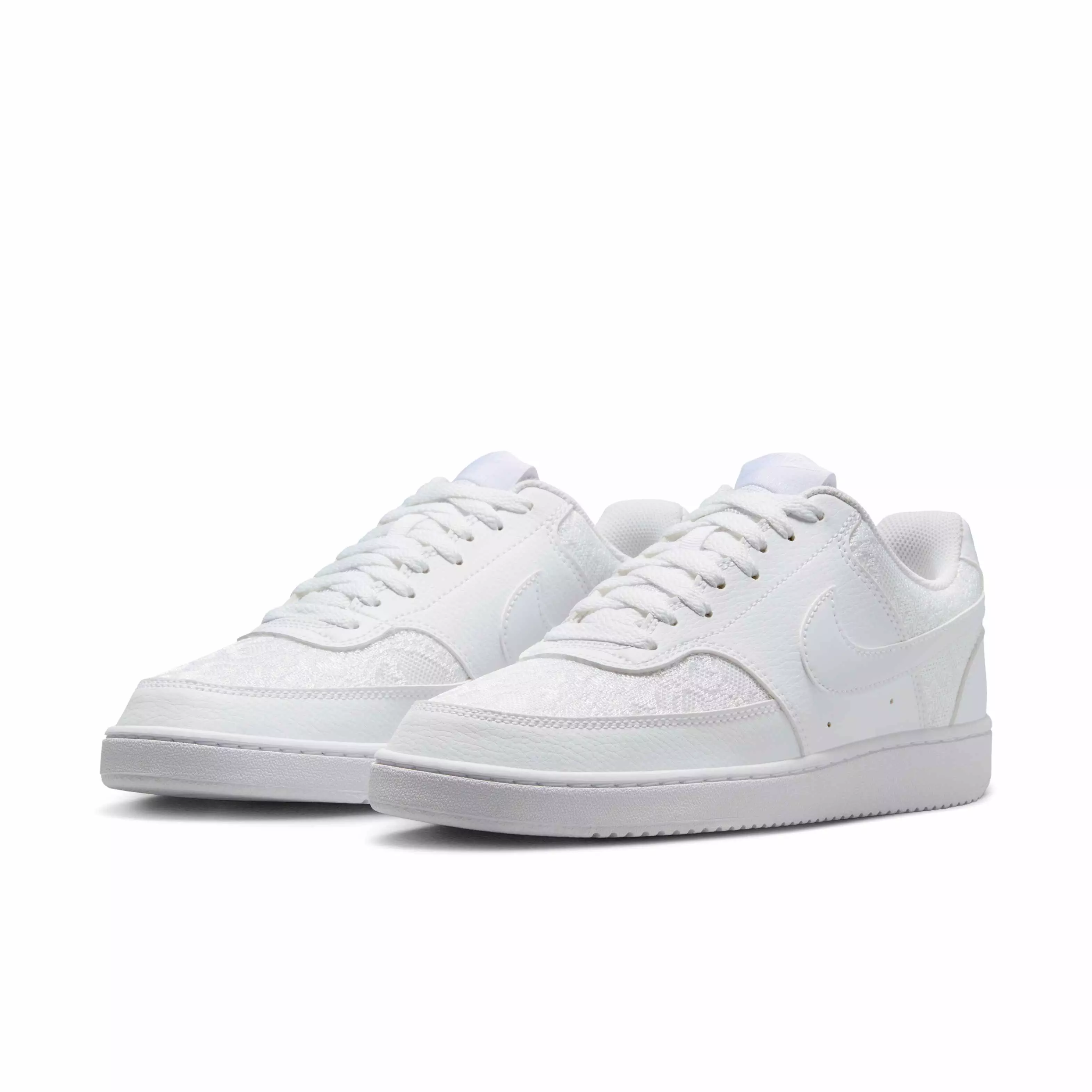 Nike Court Vision Low "White/White/White" Women's Shoe - WHITE/WHITE/WHITE