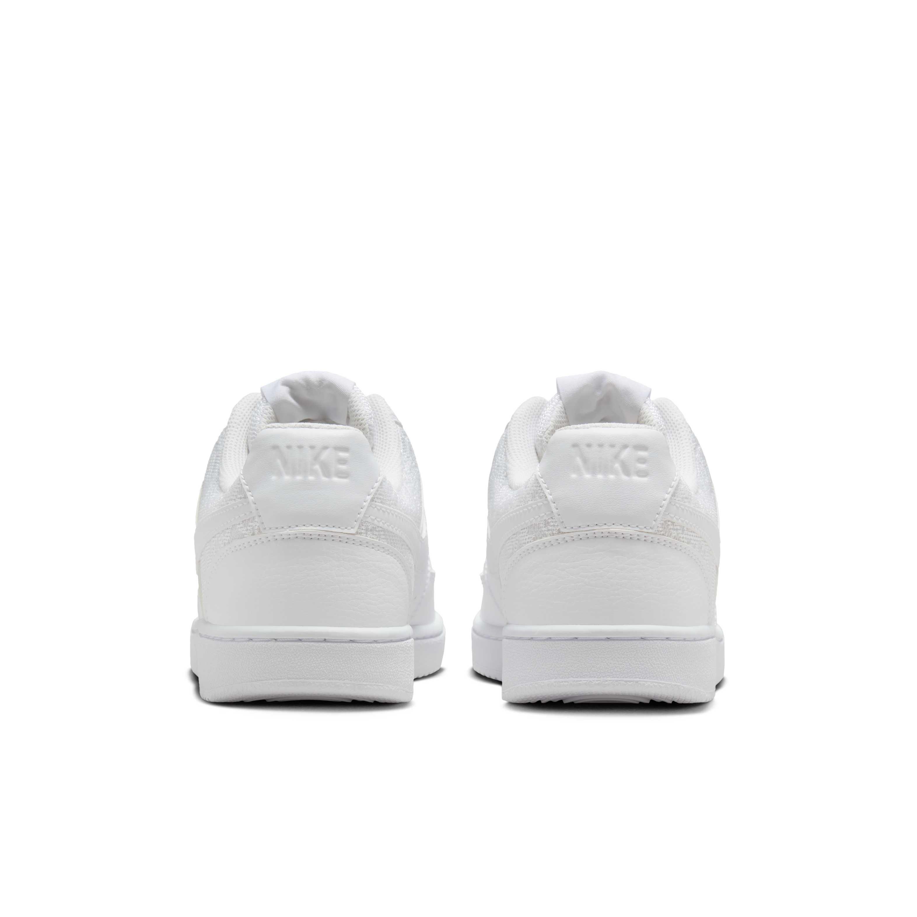 Nike Court Vision Low "White/White/White" Women's Shoe - WHITE/WHITE/WHITE Thumbnail View 5