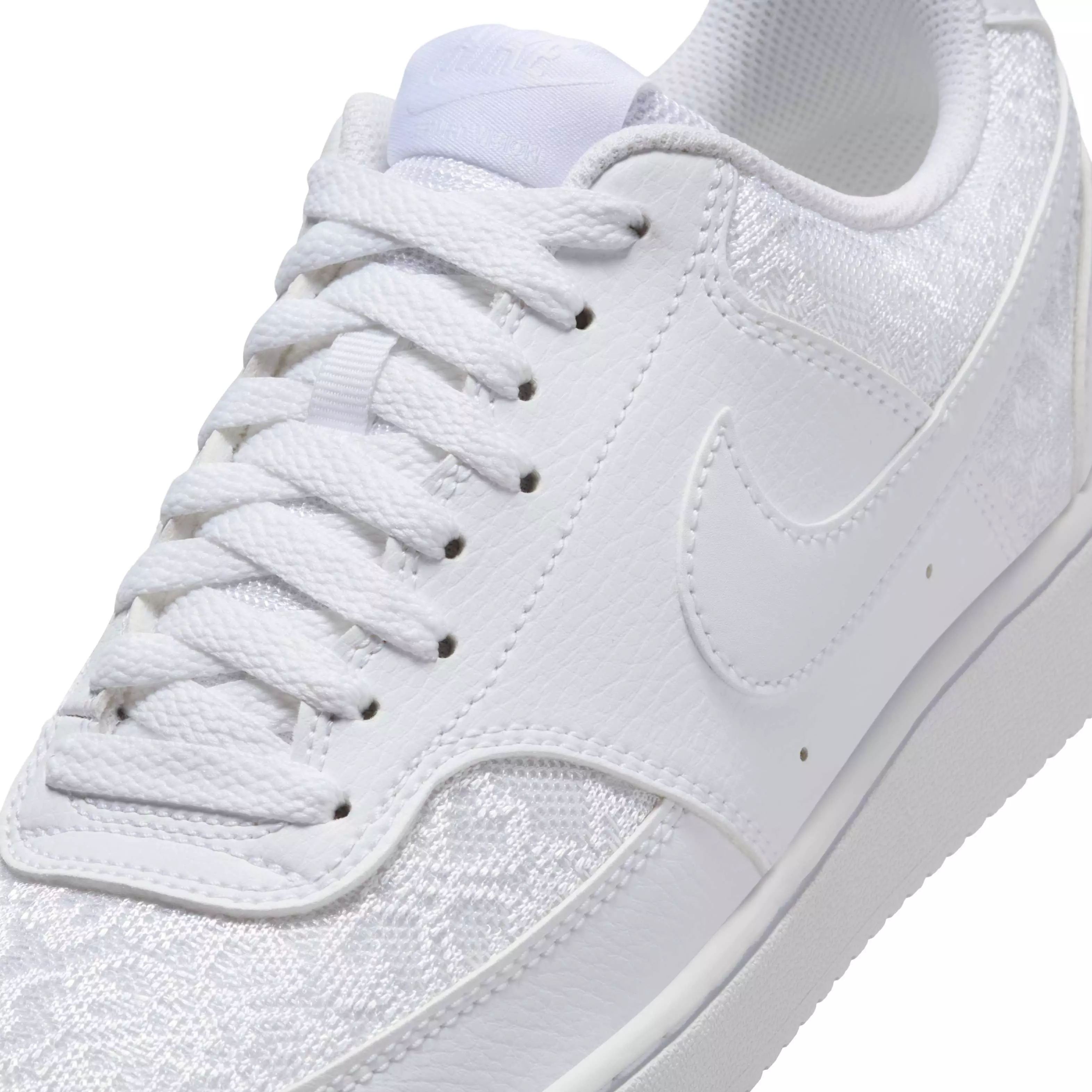 Nike Court Vision Low "White/White/White" Women's Shoe - WHITE/WHITE/WHITE