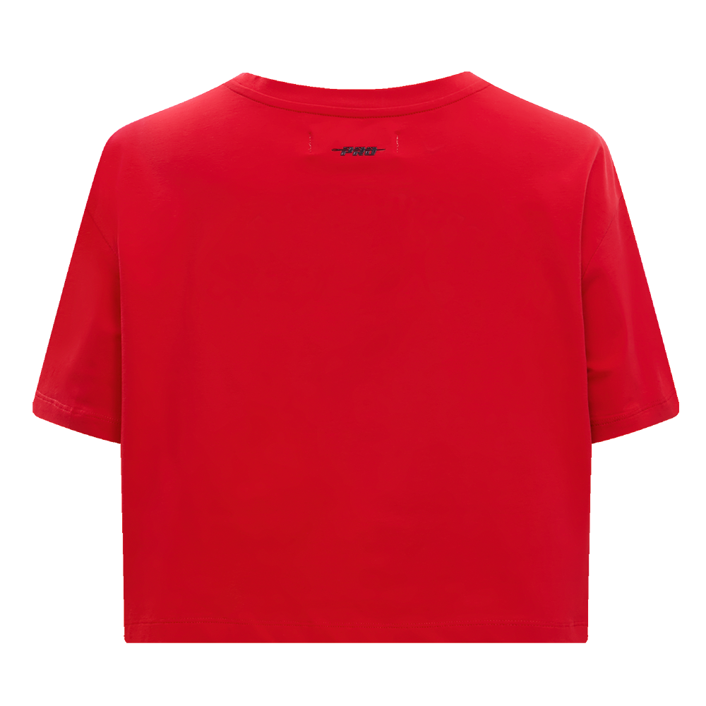 Pro Standard Women's Cincinnati Reds Retro Classic Boxy Tee - Red - RED Thumbnail View 2