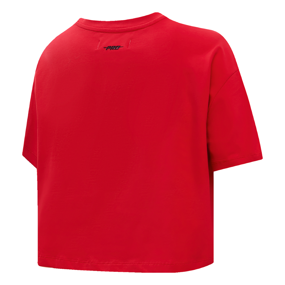 Pro Standard Women's Cincinnati Reds Retro Classic Boxy Tee - Red - RED Thumbnail View 4