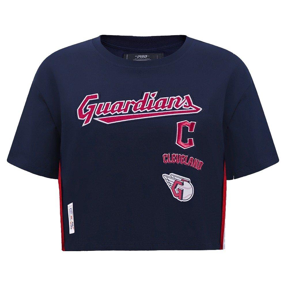 Pro Standard Women's Cleveland Guardians Retro Classic Boxy Tee - Navy - NAVY Thumbnail View 1