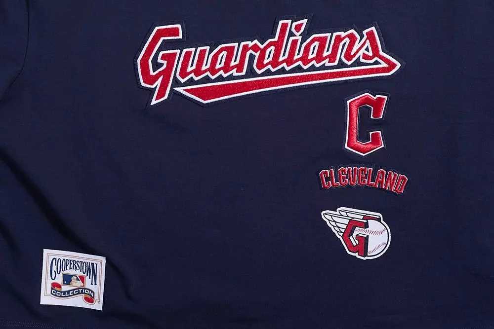 Pro Standard Women's Cleveland Guardians Retro Classic Boxy Tee - Navy - NAVY
