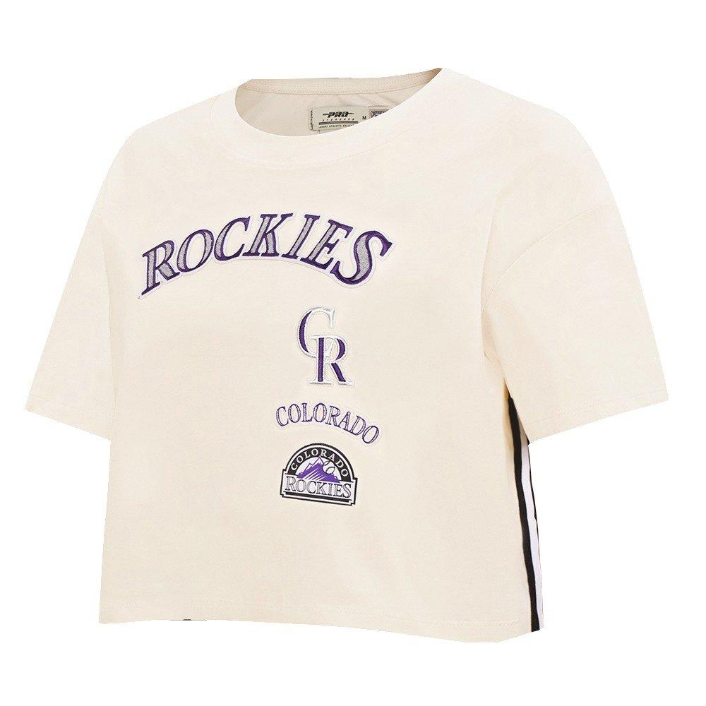 Pro Standard Women's Colorado Rockies Retro Classic Boxy Tee - Eggshell - EGGSHELL Thumbnail View 3