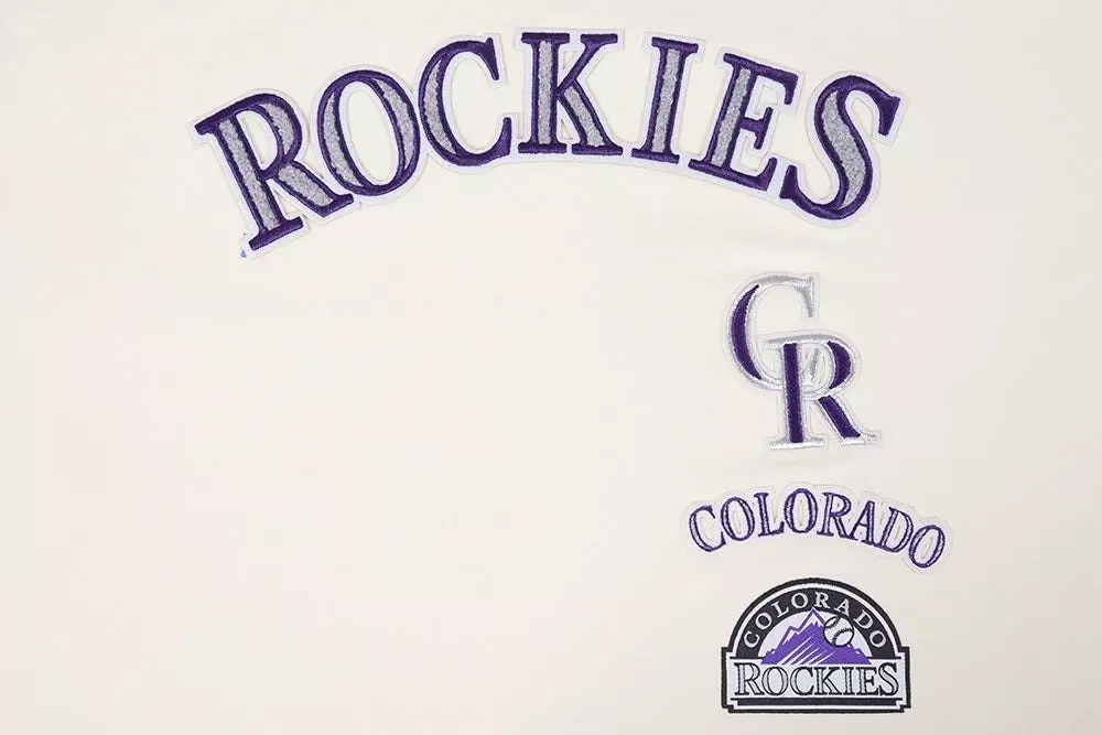 Pro Standard Women's Colorado Rockies Retro Classic Boxy Tee - Eggshell - EGGSHELL