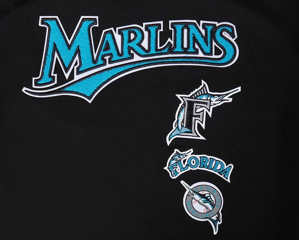 Pro Standard Women's Miami Marlins Retro Classic Boxy Tee - Black - BLACK Thumbnail View 5