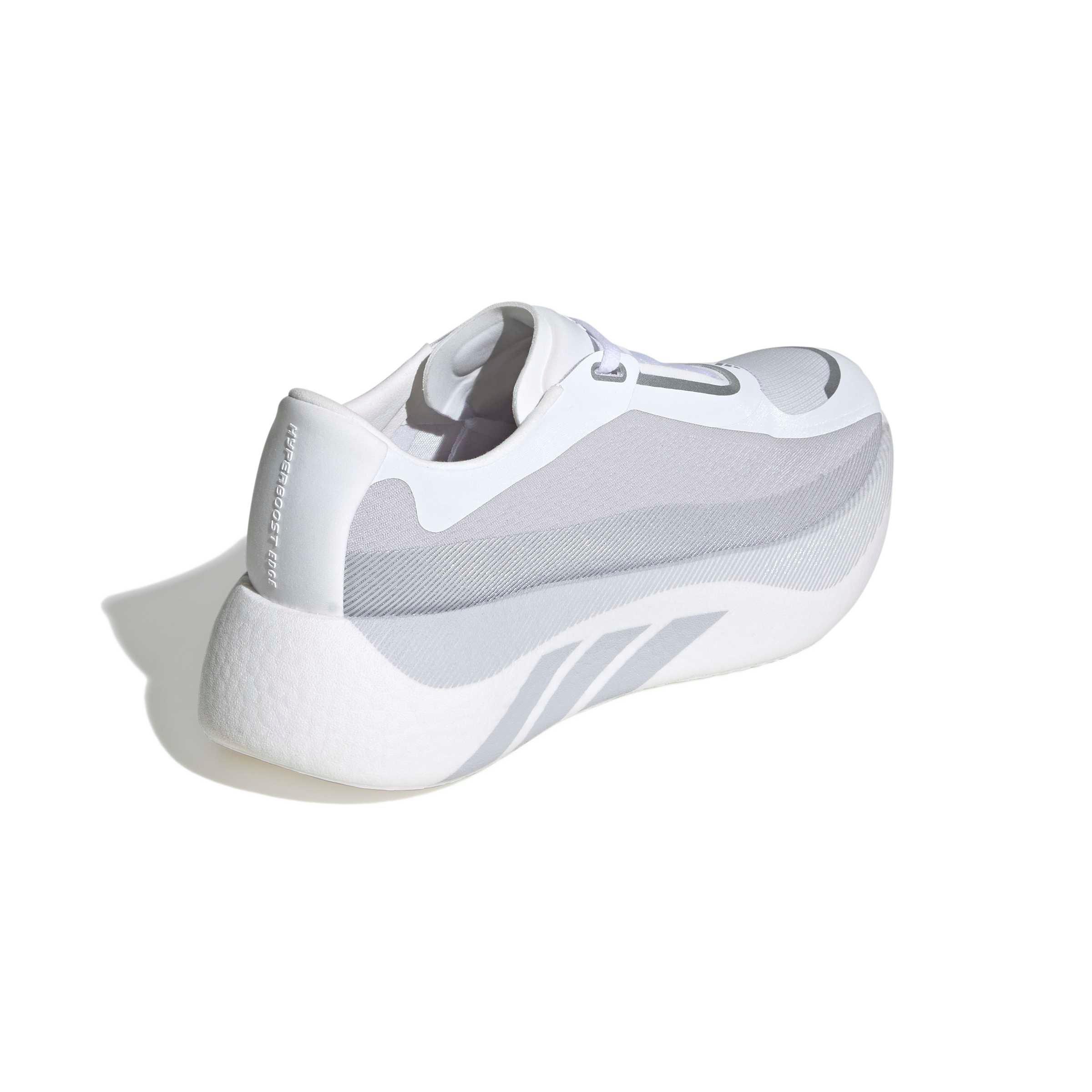 adidas Hyperboost Edge "White/Solid Grey" Women's Running Shoe - WHITE/GREY/SILVER Thumbnail View 5