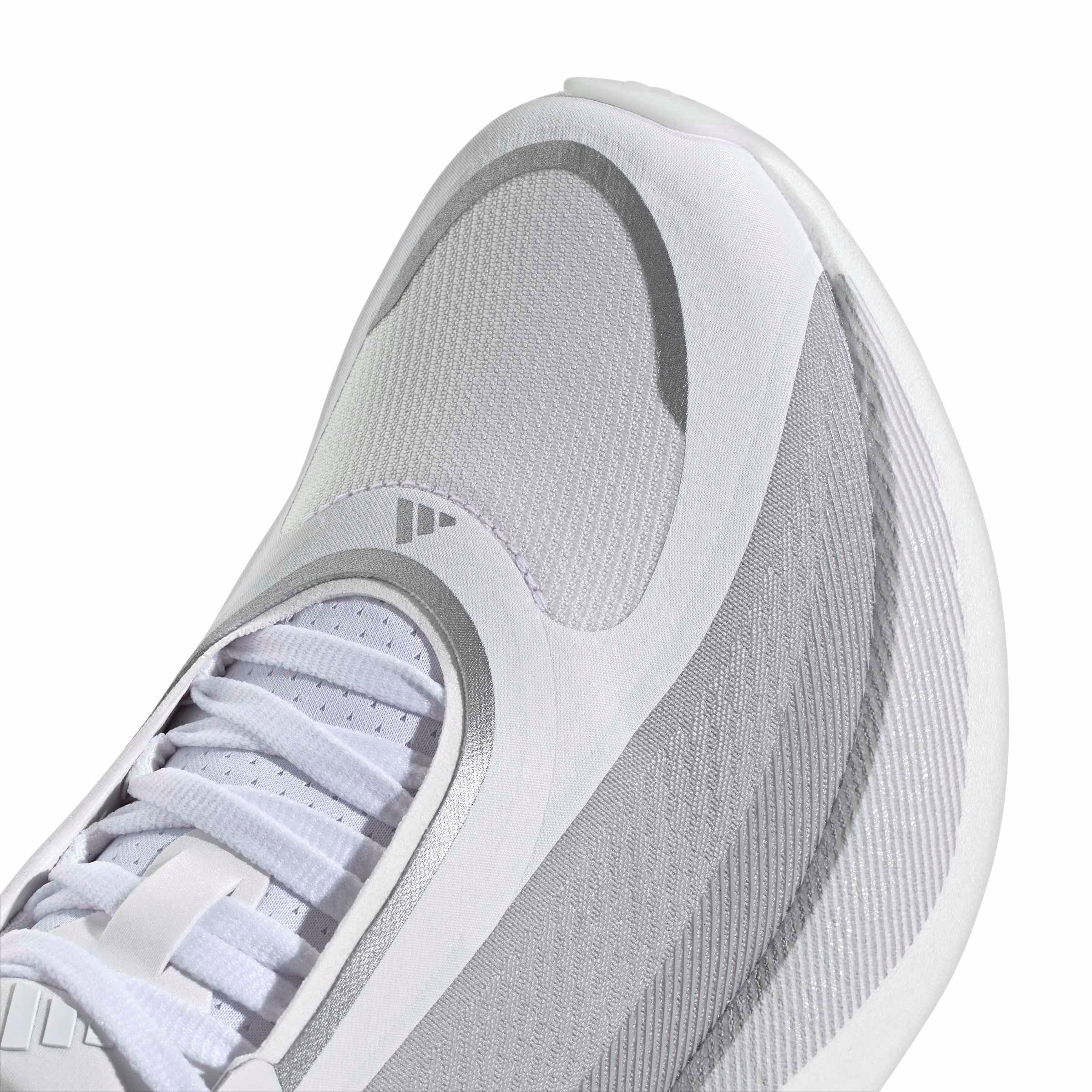adidas Hyperboost Edge "White/Solid Grey" Women's Running Shoe - WHITE/GREY/SILVER Thumbnail View 8