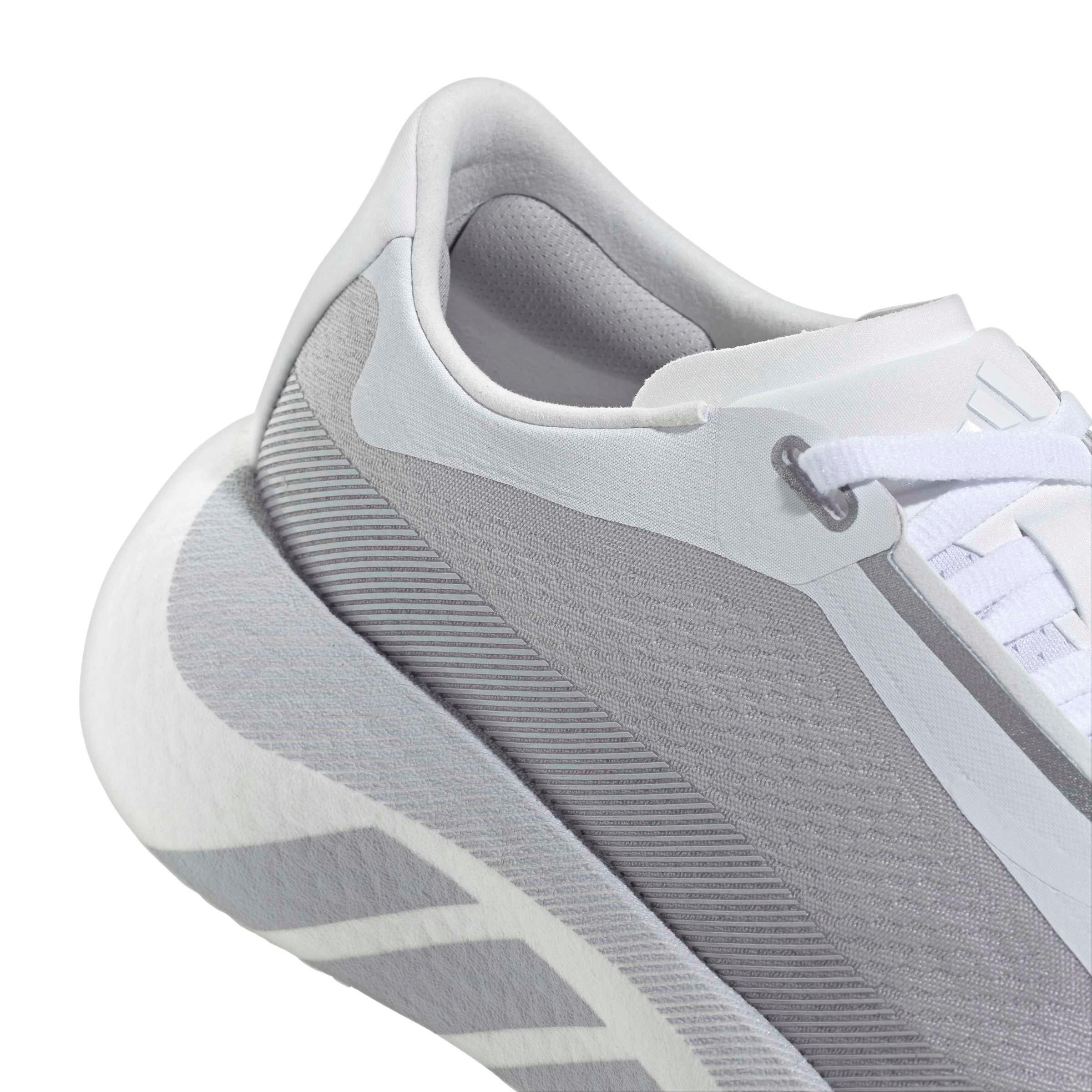 adidas Hyperboost Edge "White/Solid Grey" Women's Running Shoe - WHITE/GREY/SILVER Thumbnail View 9