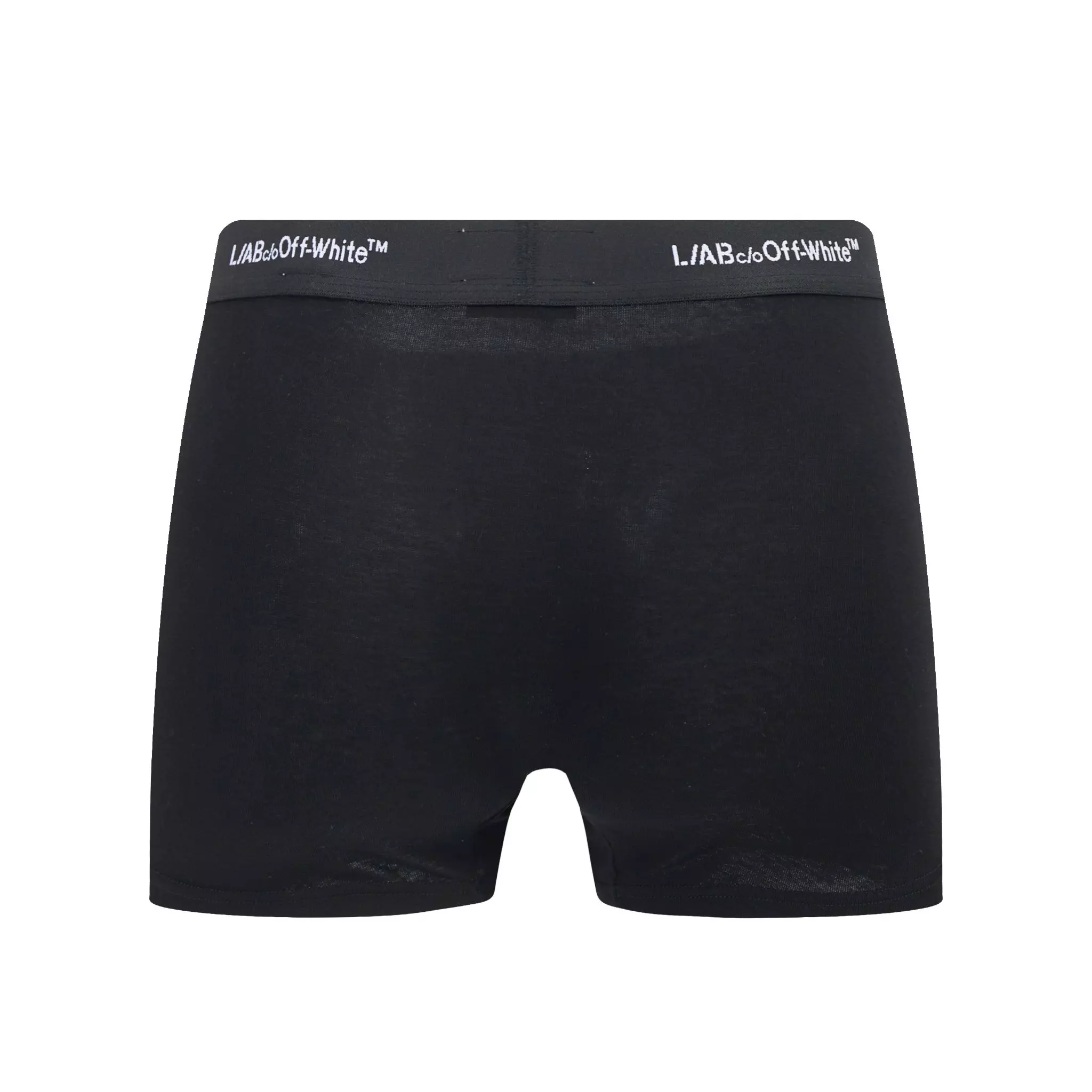 L/AB c/o Off-White Men's Horizontal Repeat 3" Trunk (3 Pack) - Black - BLACK