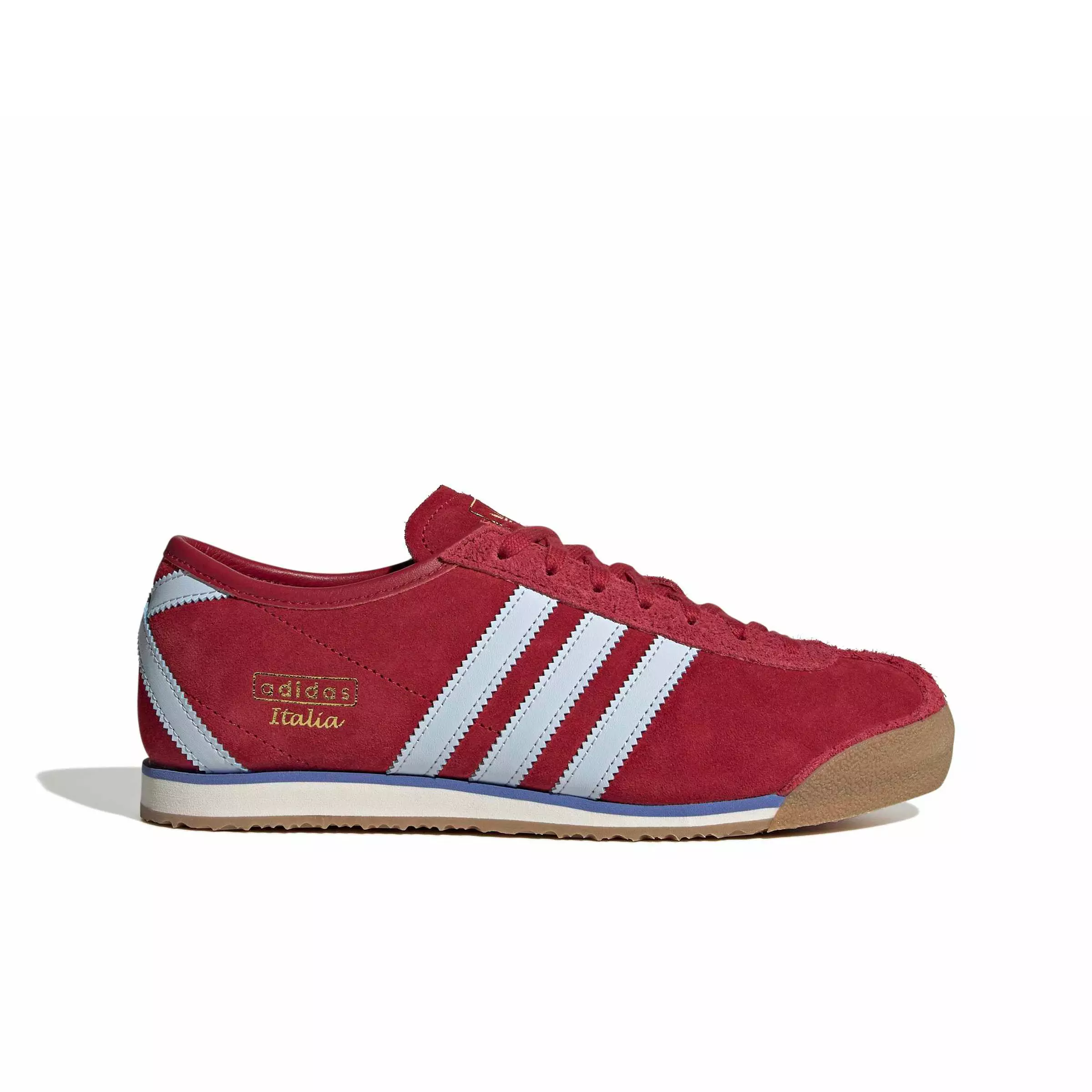 adidas Originals Italia 70s "Team Victory Red/Icey Blue/Gold Metallic" Women's Shoe - RED/BLUE/GOLD