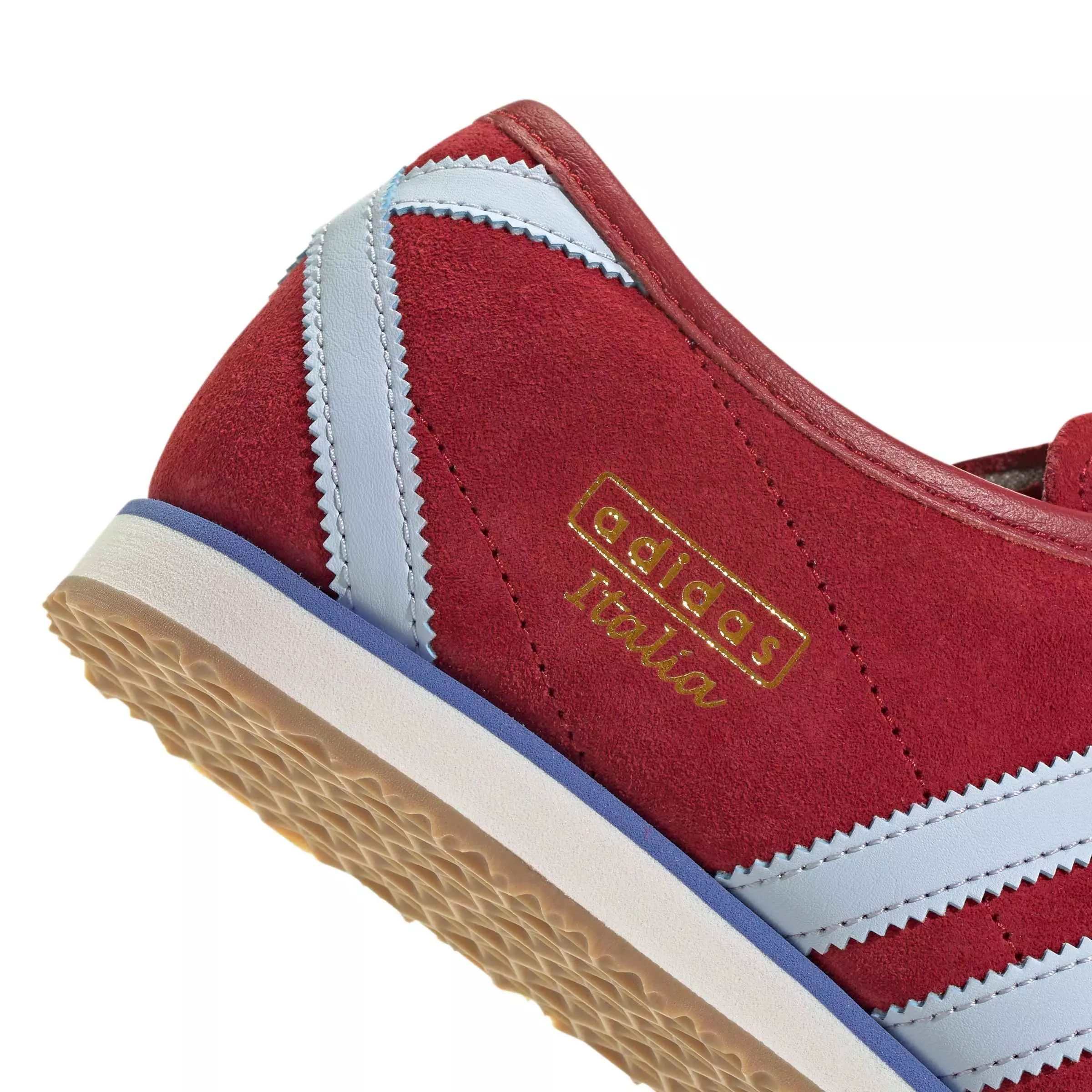 adidas Originals Italia 70s "Team Victory Red/Icey Blue/Gold Metallic" Women's Shoe - RED/BLUE/GOLD