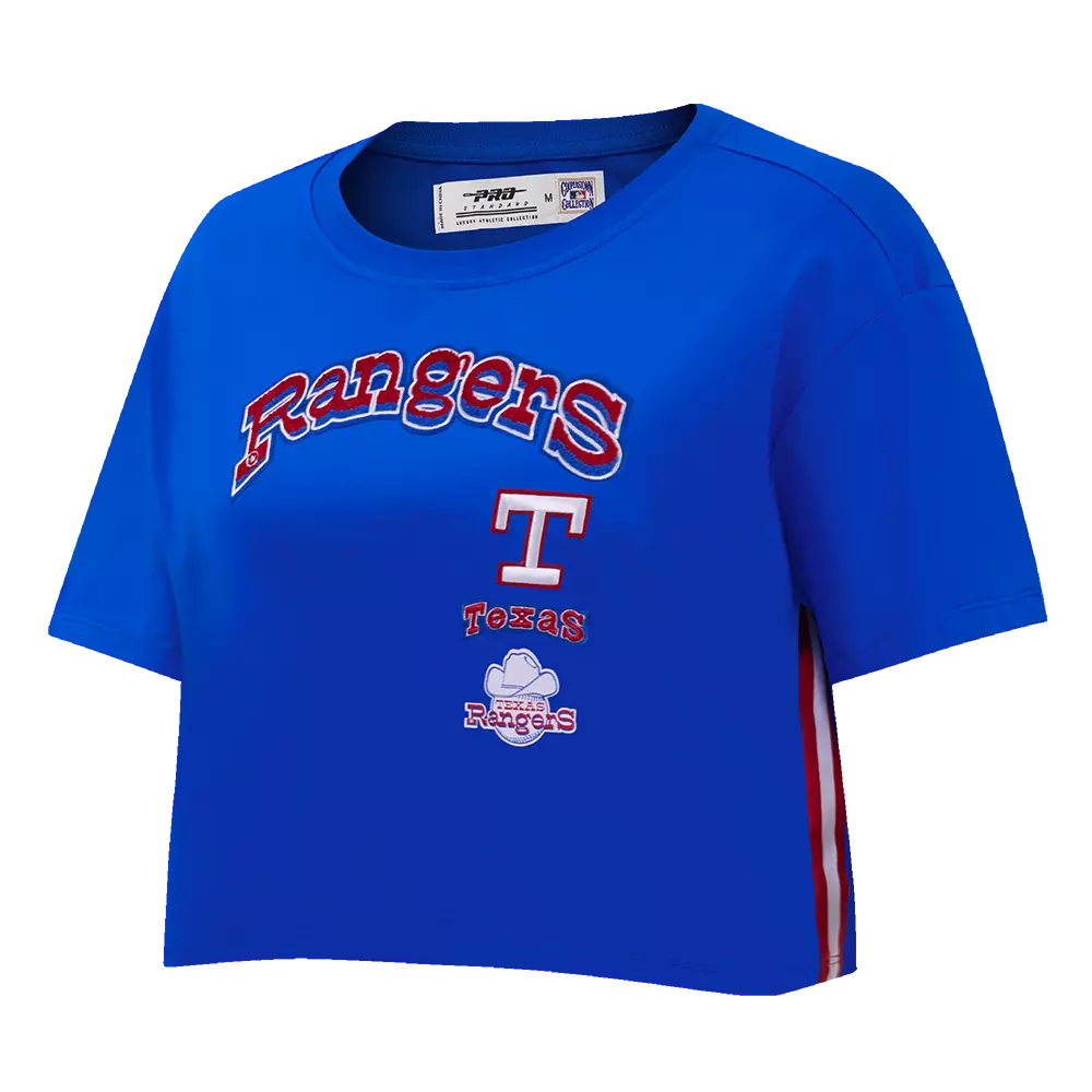 Pro Standard Women's Texas Rangers Retro Classic Boxy Tee - Royal - ROYAL