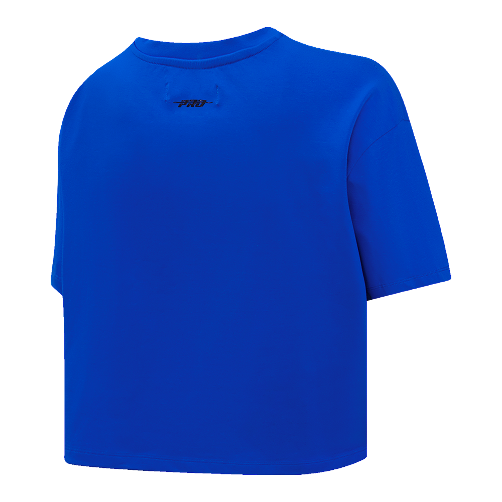 Pro Standard Women's Texas Rangers Retro Classic Boxy Tee - Royal - ROYAL Thumbnail View 4