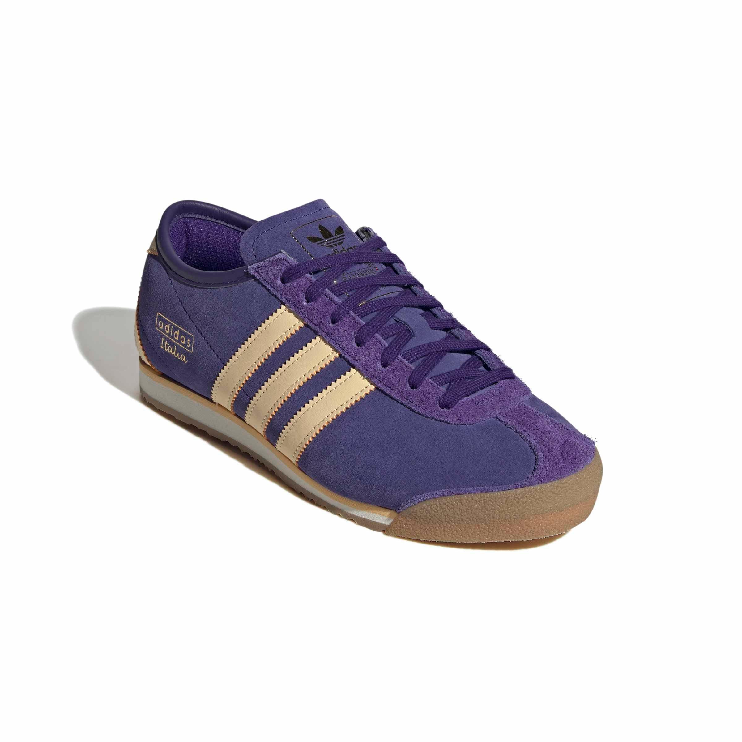 adidas Originals Italia 70s "Collegiate Purple/Orange Tint/Gold Metallic" Women's Shoe - PURPLE/ORANGE/GOLD Thumbnail View 3