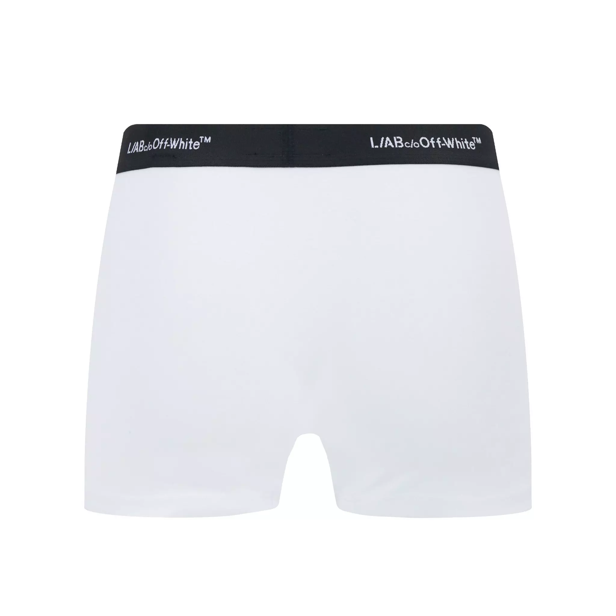 L/AB c/o Off-White Men's Horizontal Repeat 3" Trunk (3 Pack) - White - WHITE